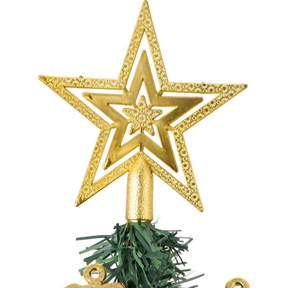 Green - LIFE IDEAS - Tabletop Christmas Tree with LED String Light - 6