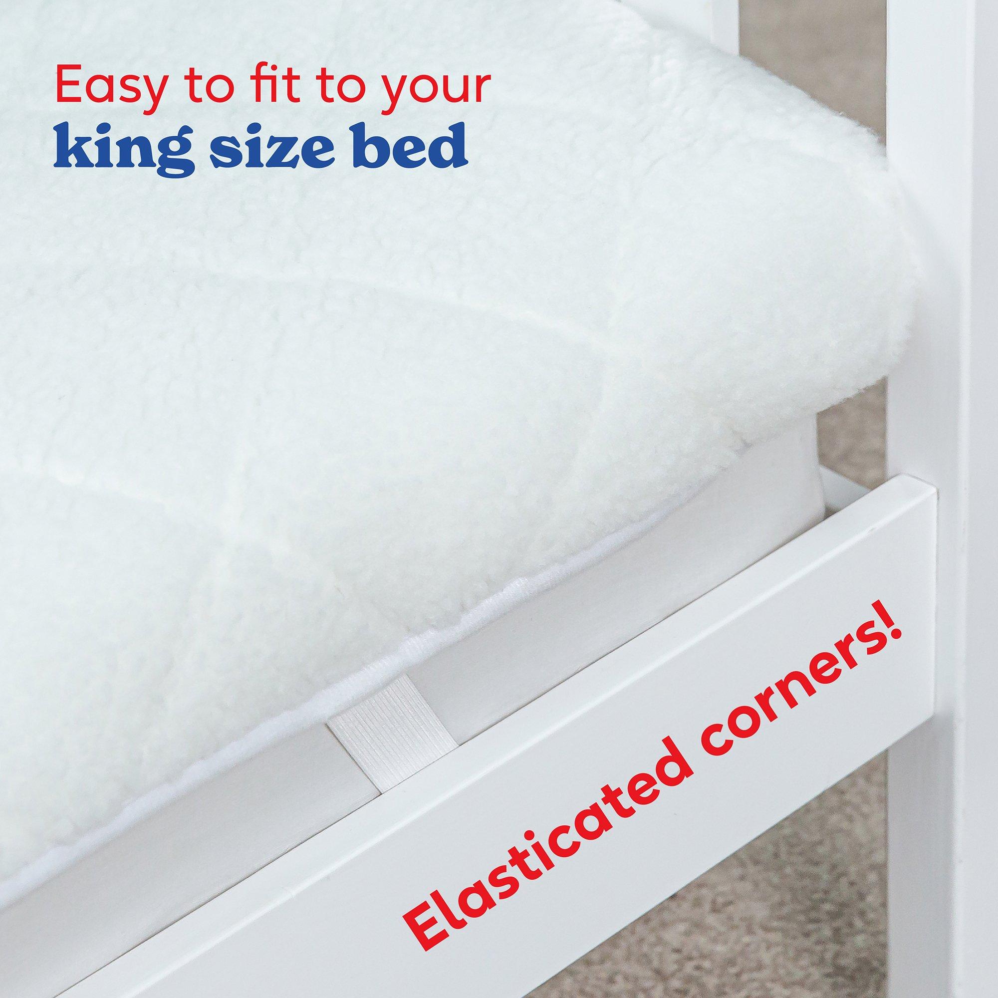 White - Russell Hobbs - RHEDB8002 Fleece Electric Blanket - 5