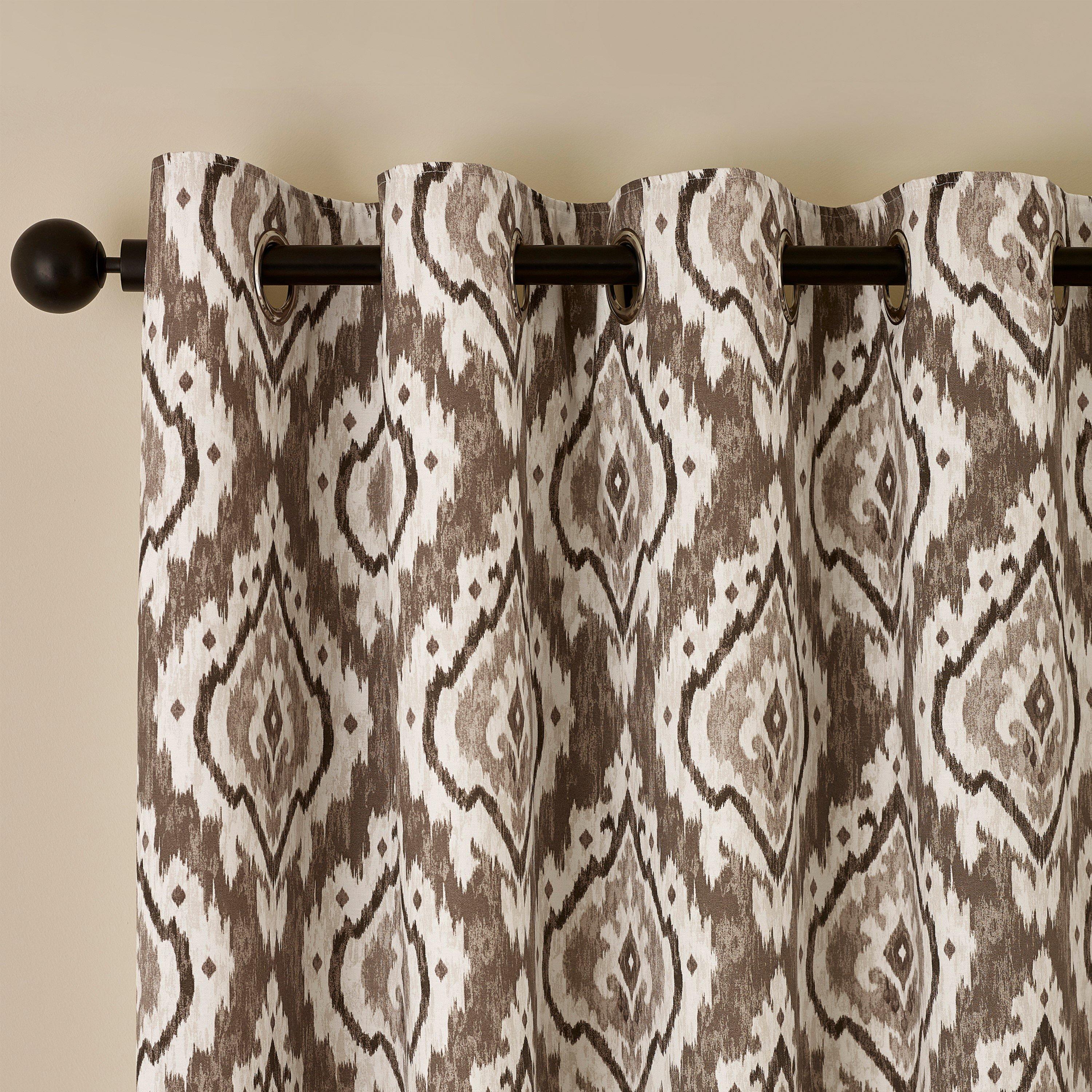 Suri Geo Lined Eyelet Curtains