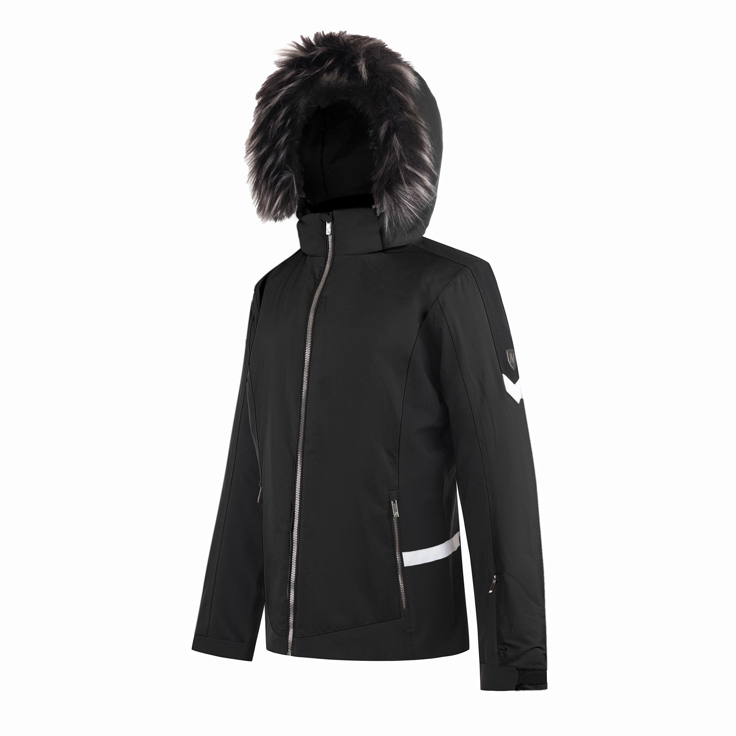 Nero - Nevica - Womens Meribel Waterproof Windproof Hooded Ski Jacket - 3