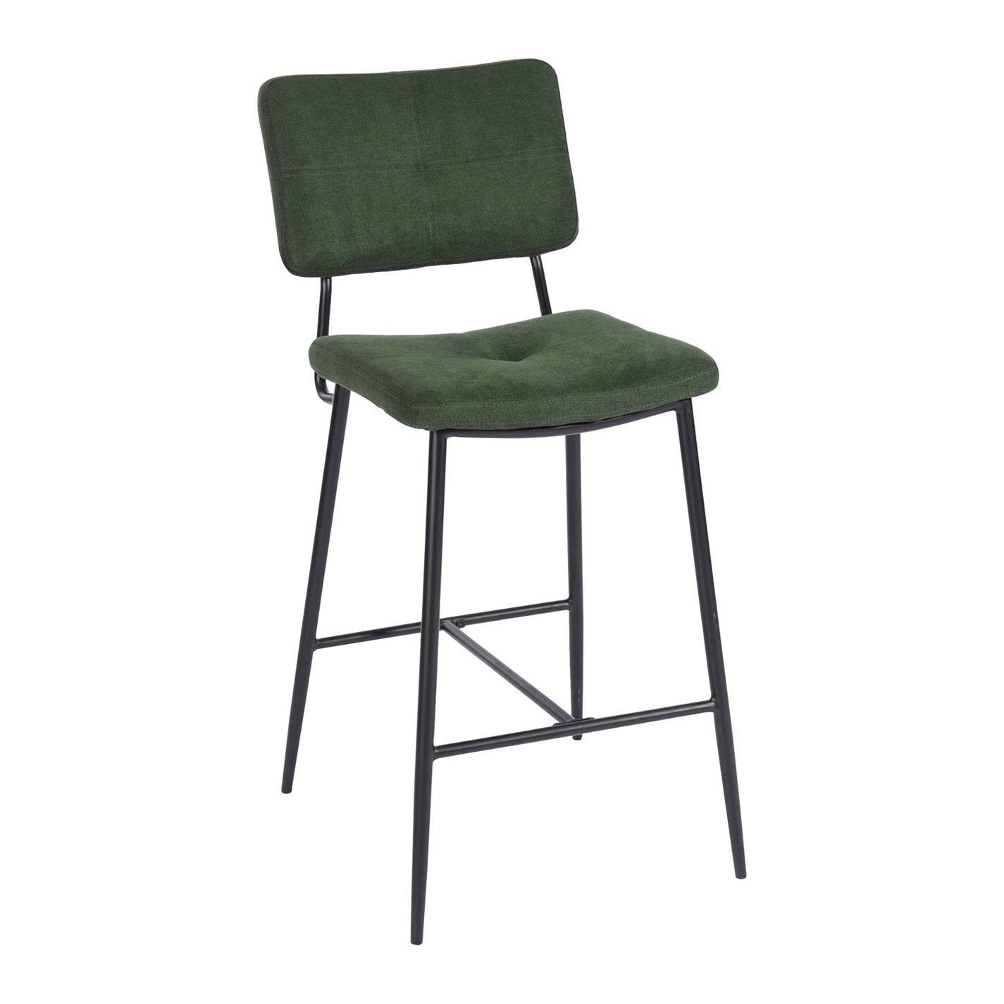 Green - Urban Meuble - Modern Metal Frame Bar Stool - 4