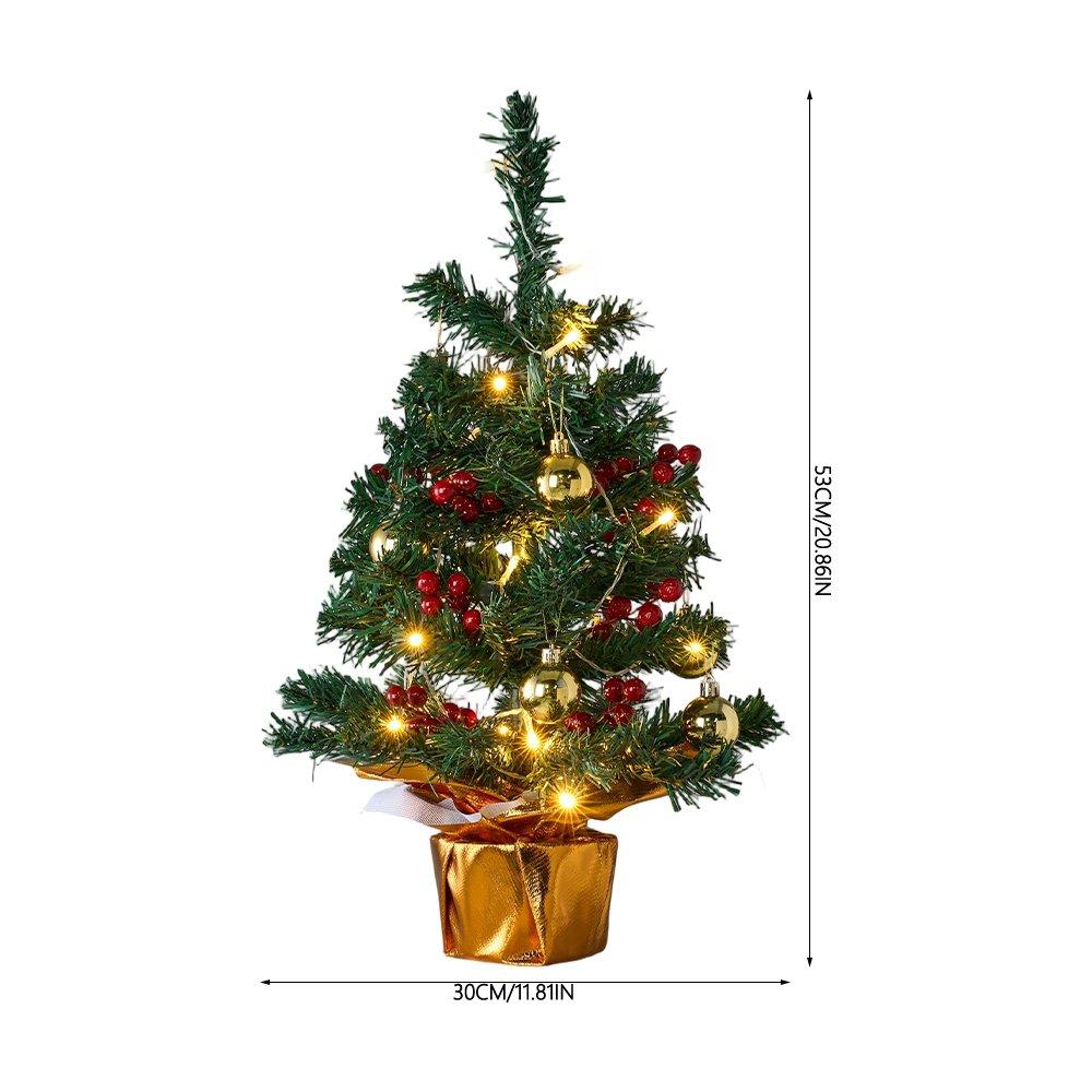 Green - LIFE IDEAS - 60cm Christmas Tree with String Light - 2