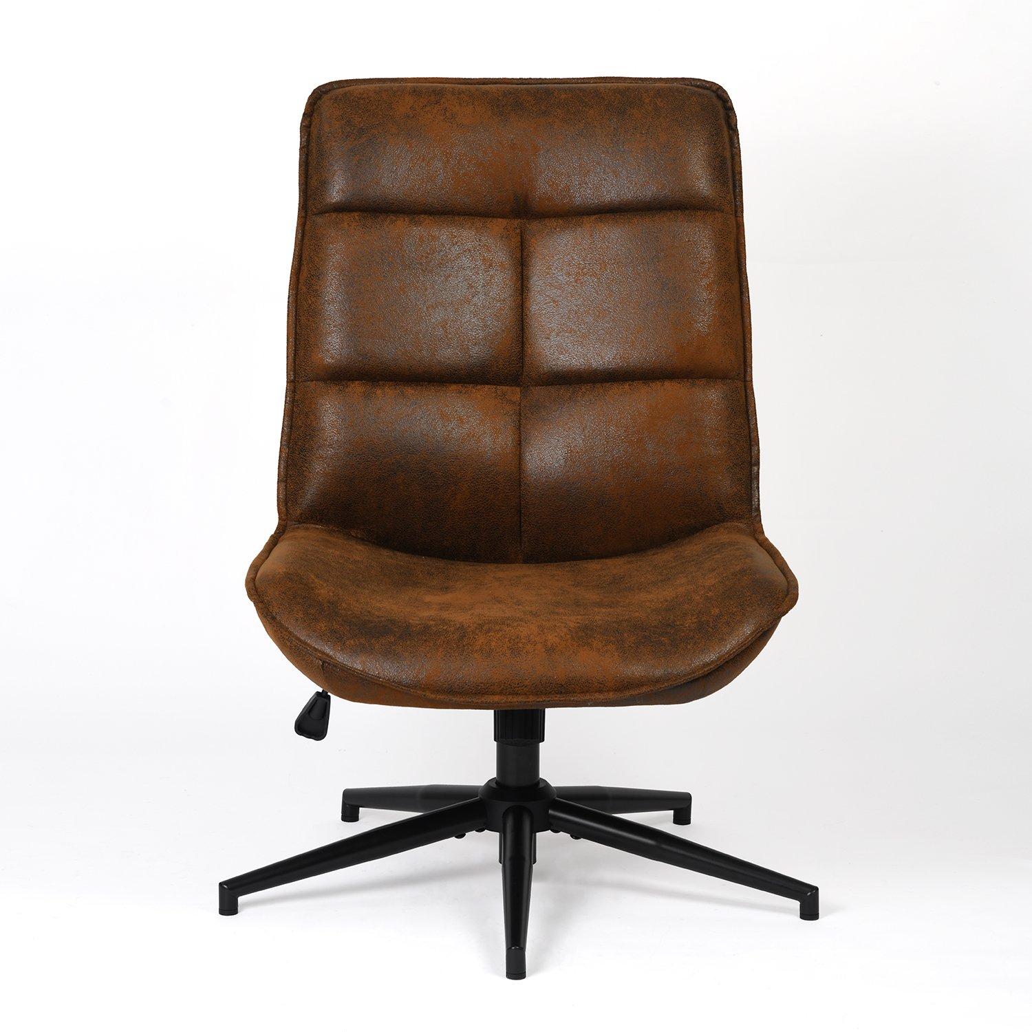 Brown - Urban Meuble - Comfortable Seating Armless Accent Chair - 1