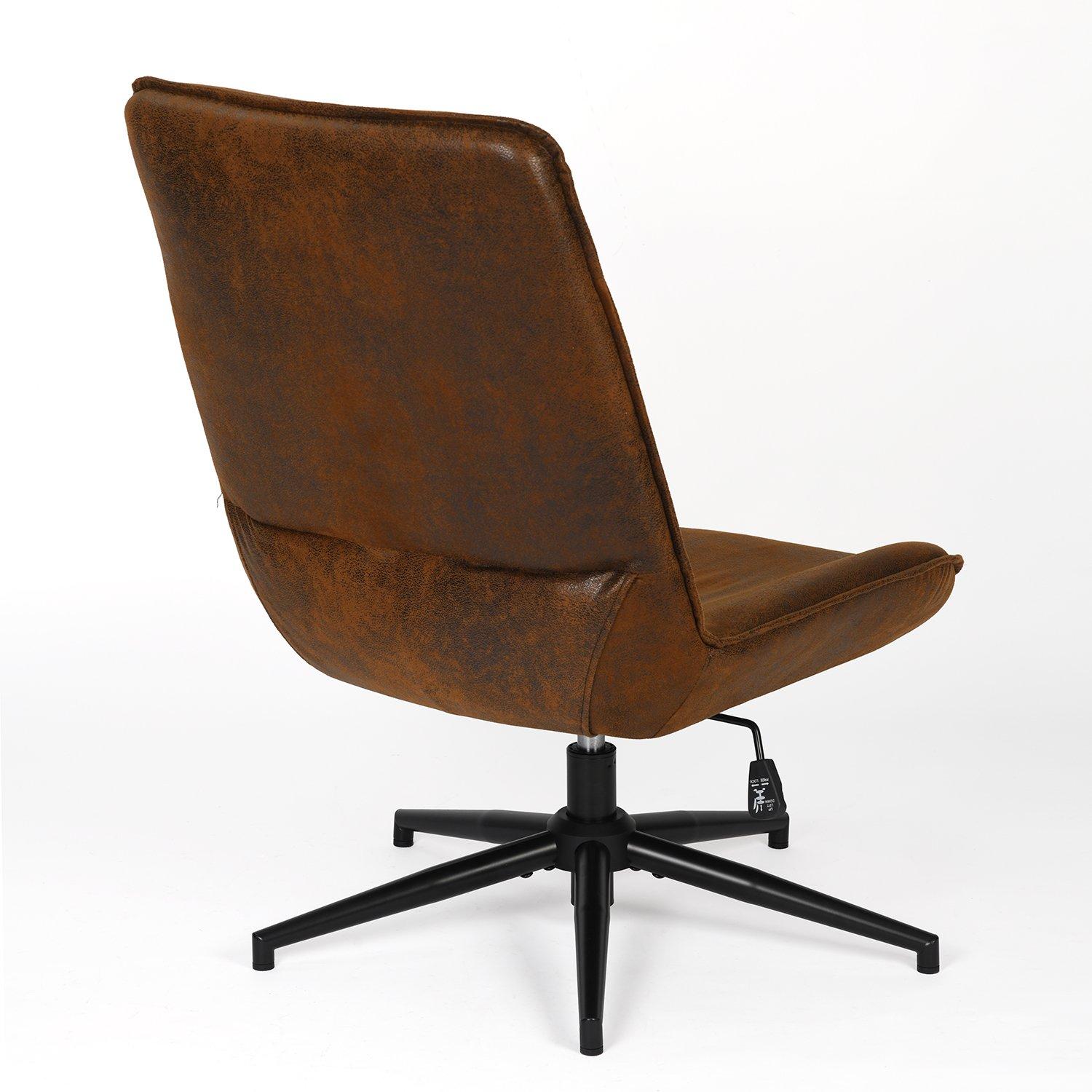 Brown - Urban Meuble - Comfortable Seating Armless Accent Chair - 3