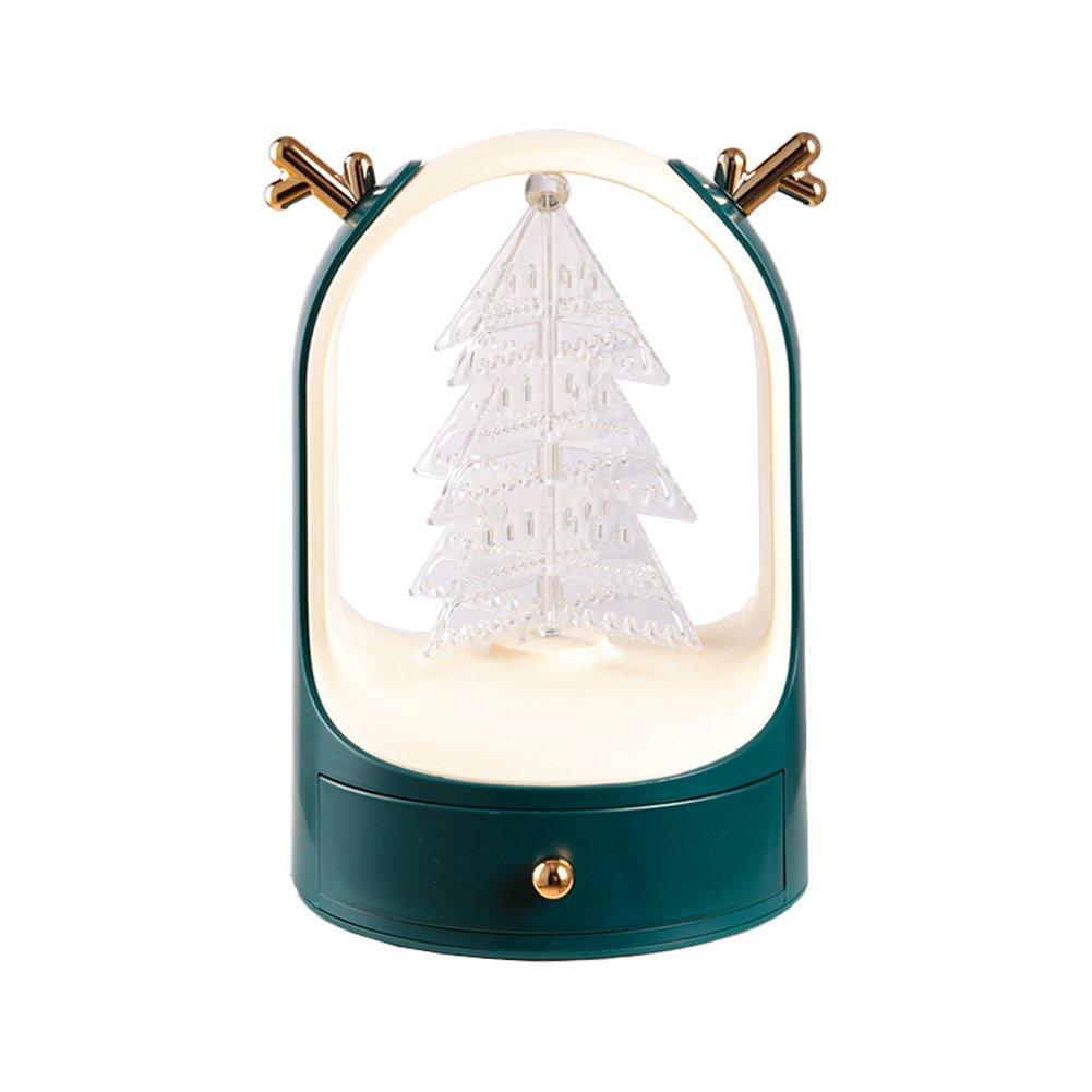 Green - LIFE IDEAS - Tree Desktop Jewelry Display with Drawer - 3