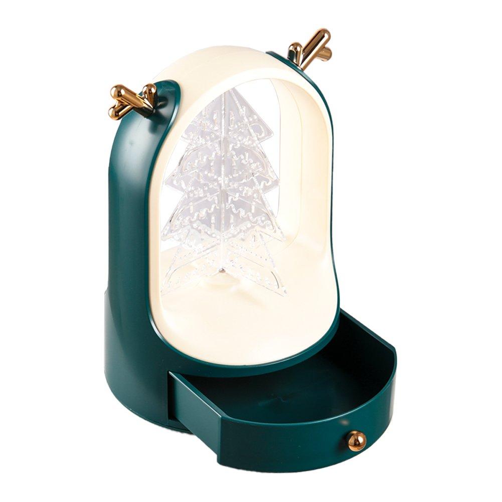 Green - LIFE IDEAS - Tree Desktop Jewelry Display with Drawer - 4