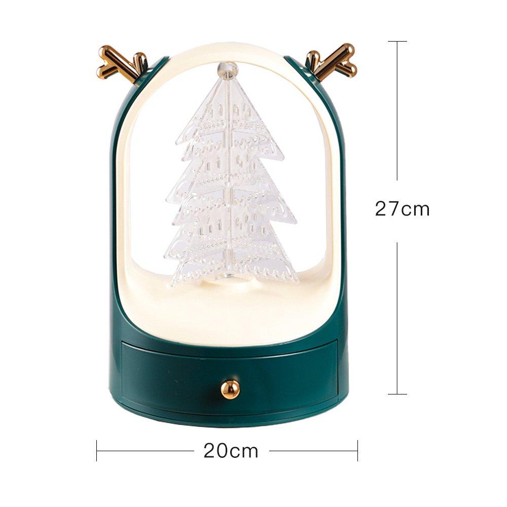Green - LIFE IDEAS - Tree Desktop Jewelry Display with Drawer - 8