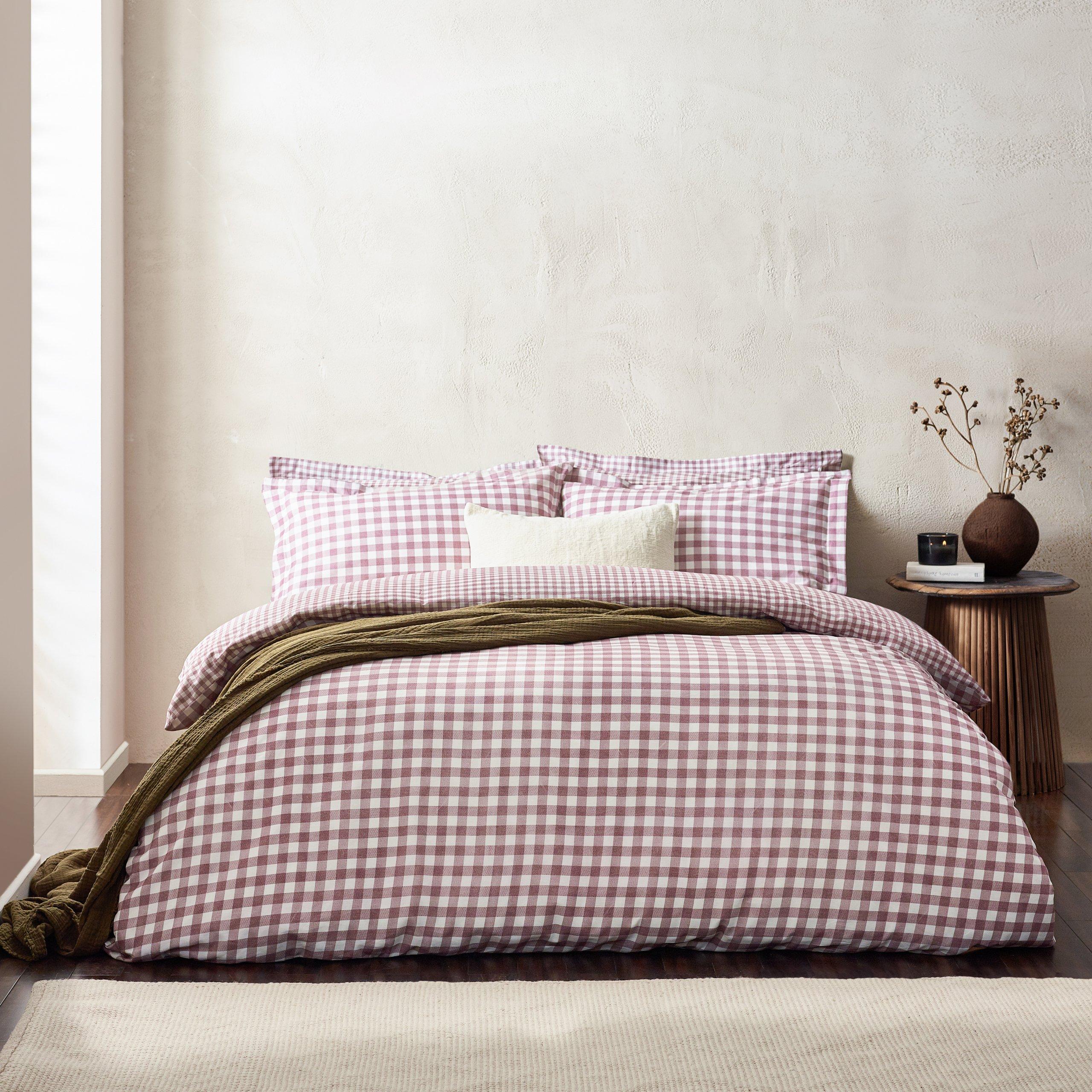 Berry - Yard - Barton Gingham Check Duvet Set - 1