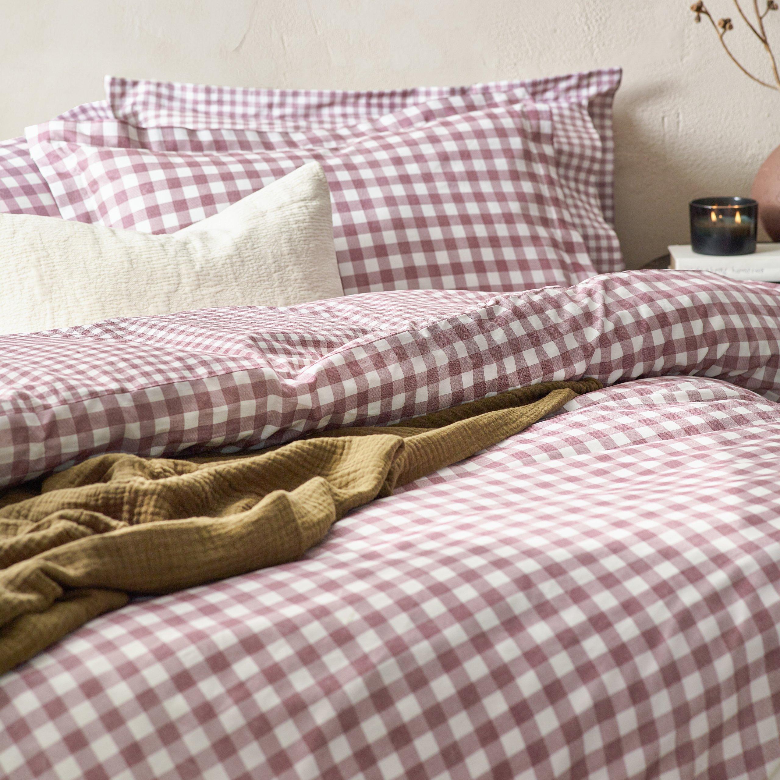 Berry - Yard - Barton Gingham Check Duvet Set - 3
