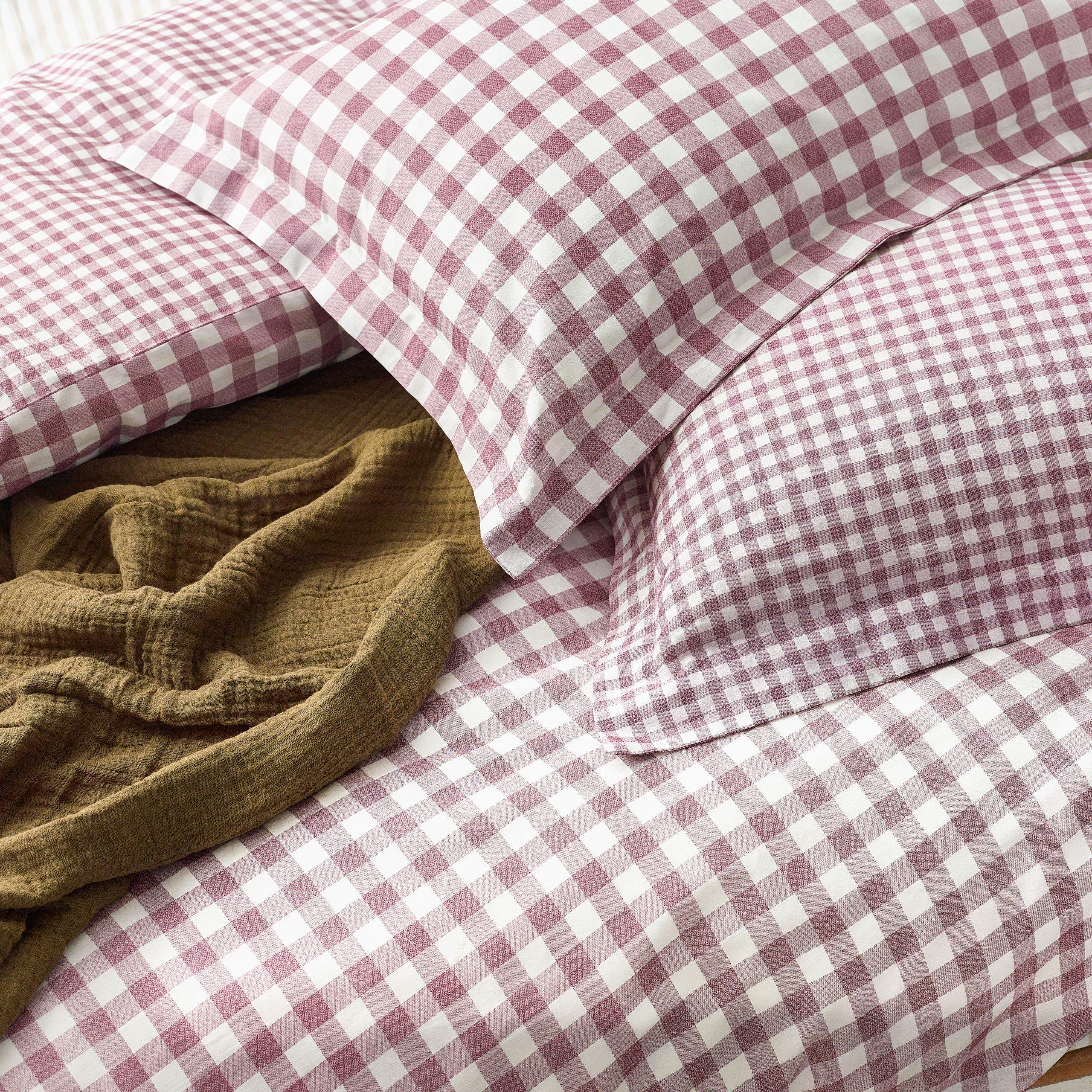 Berry - Yard - Barton Gingham Check Duvet Set - 4