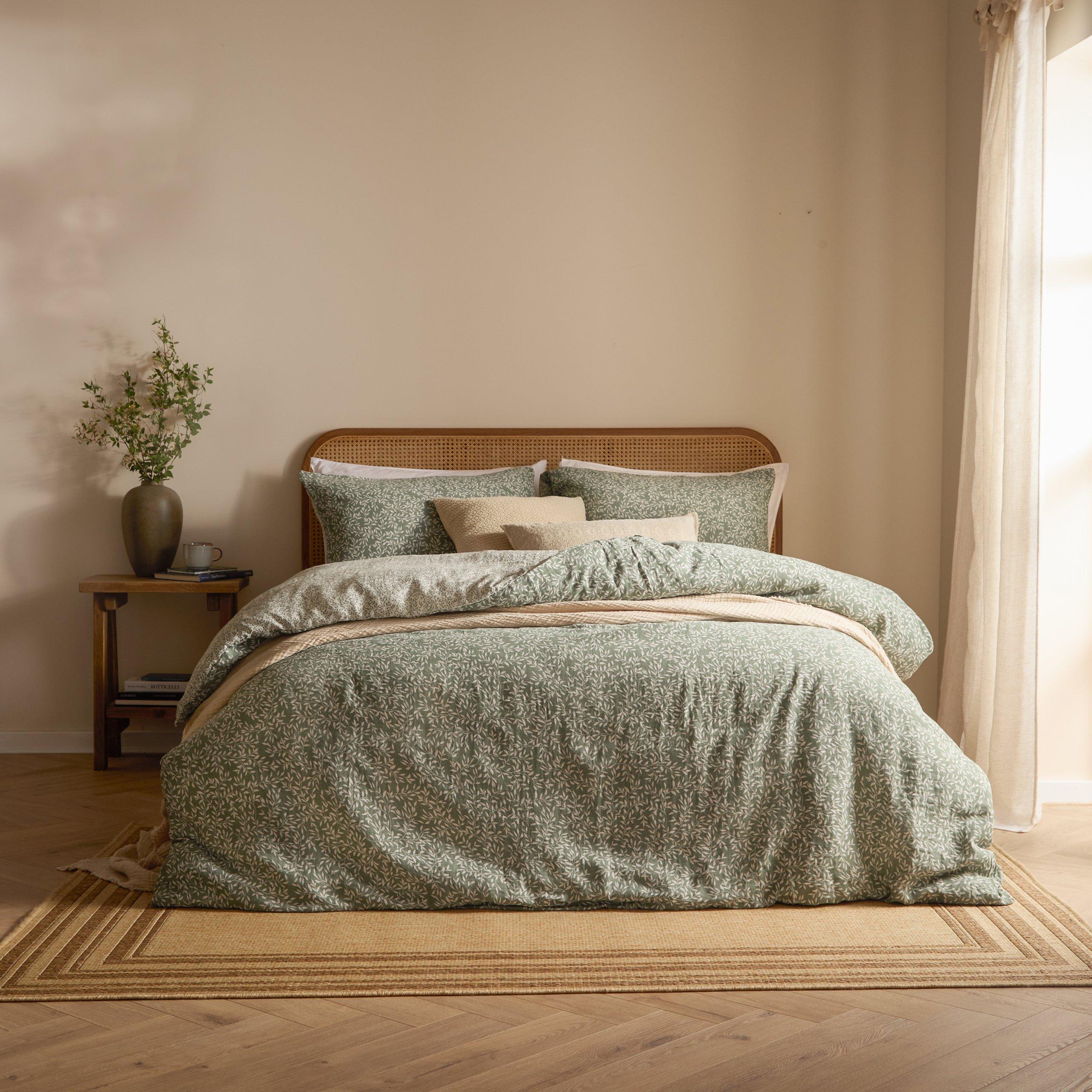 Forest - Yard - Perrie Leaf Muslin 100% Cotton Duvet Set - 1