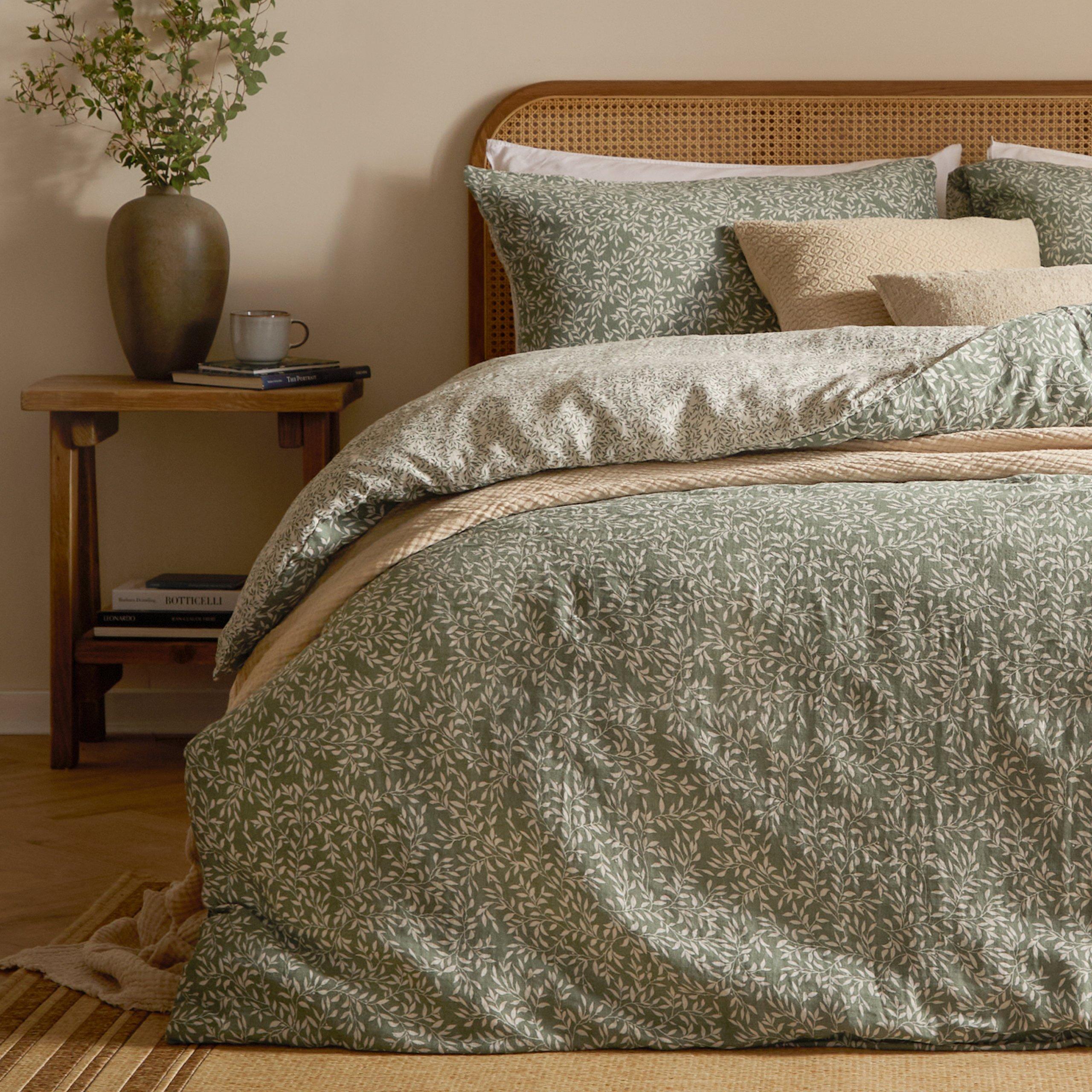 Forest - Yard - Perrie Leaf Muslin 100% Cotton Duvet Set - 3