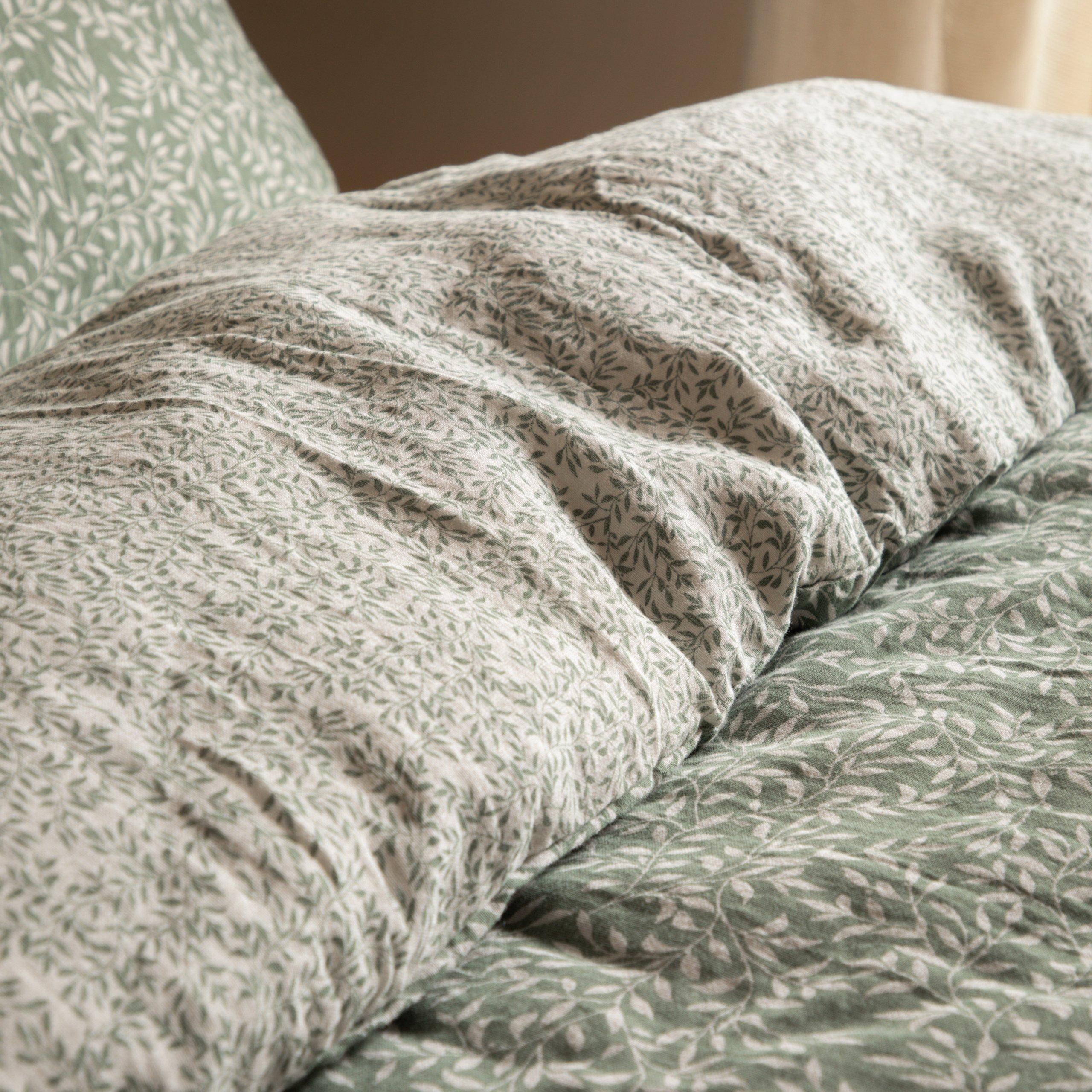 Forest - Yard - Perrie Leaf Muslin 100% Cotton Duvet Set - 5