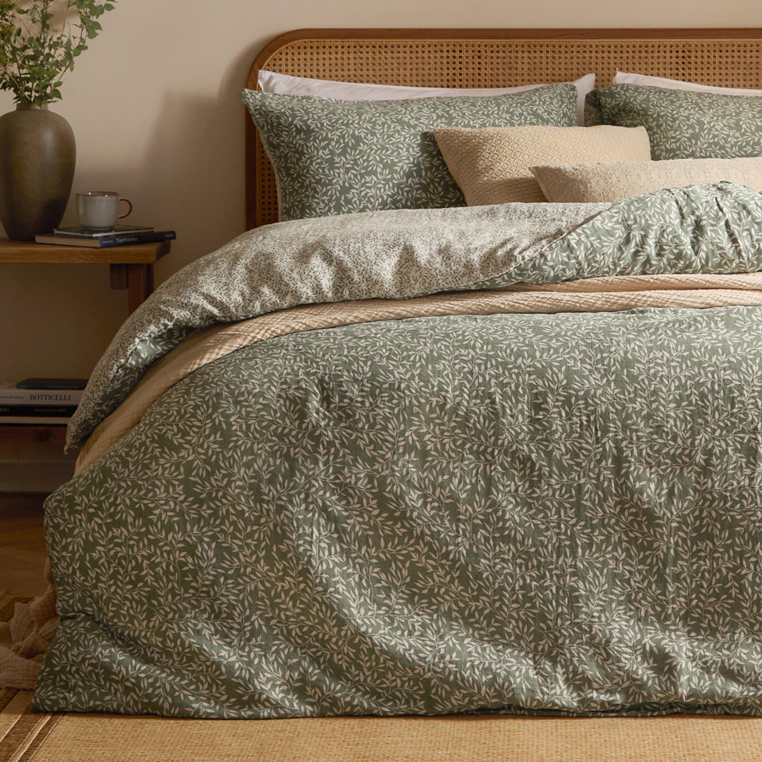 Forest - Yard - Perrie Leaf Muslin 100% Cotton Duvet Set - 6