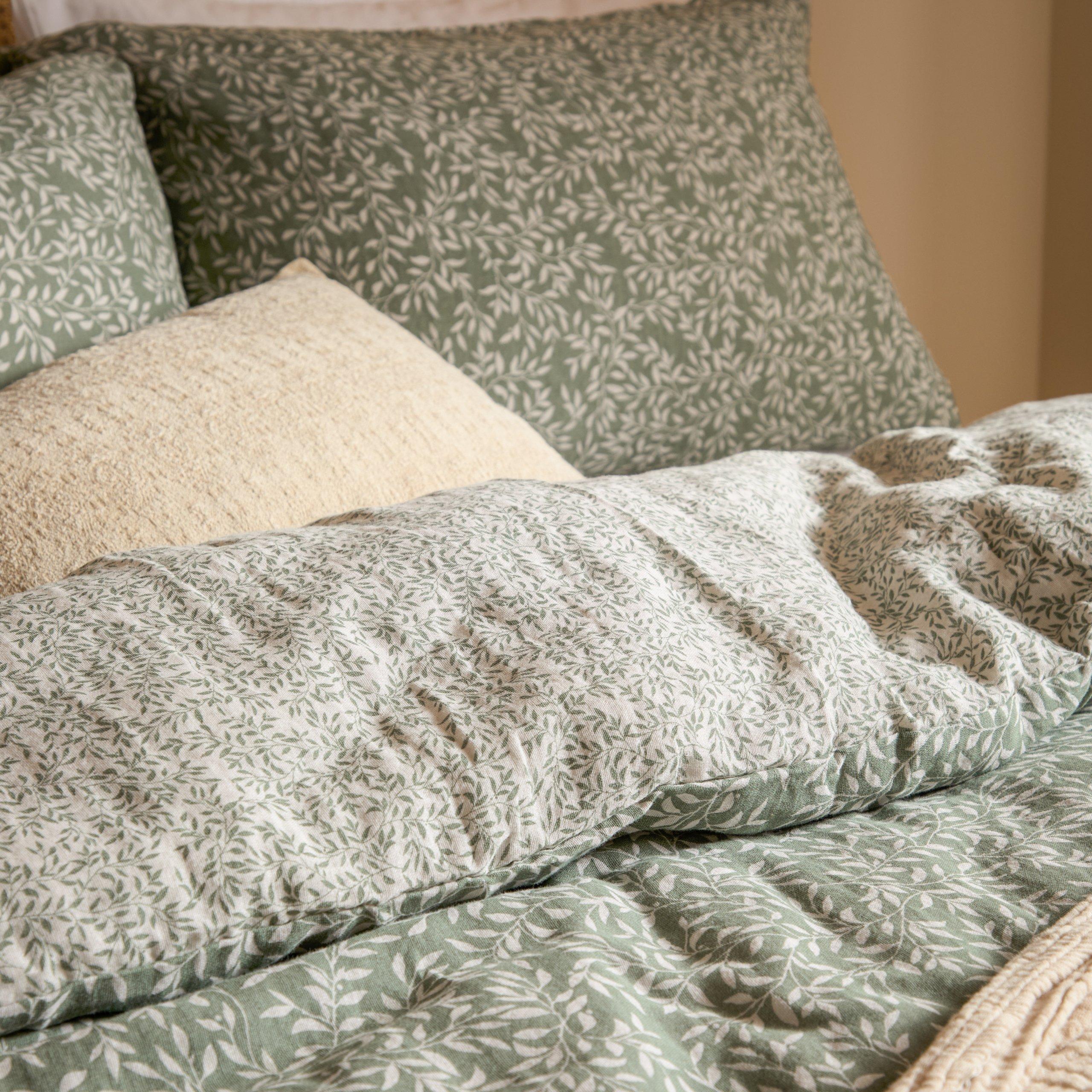 Forest - Yard - Perrie Leaf Muslin 100% Cotton Duvet Set - 7