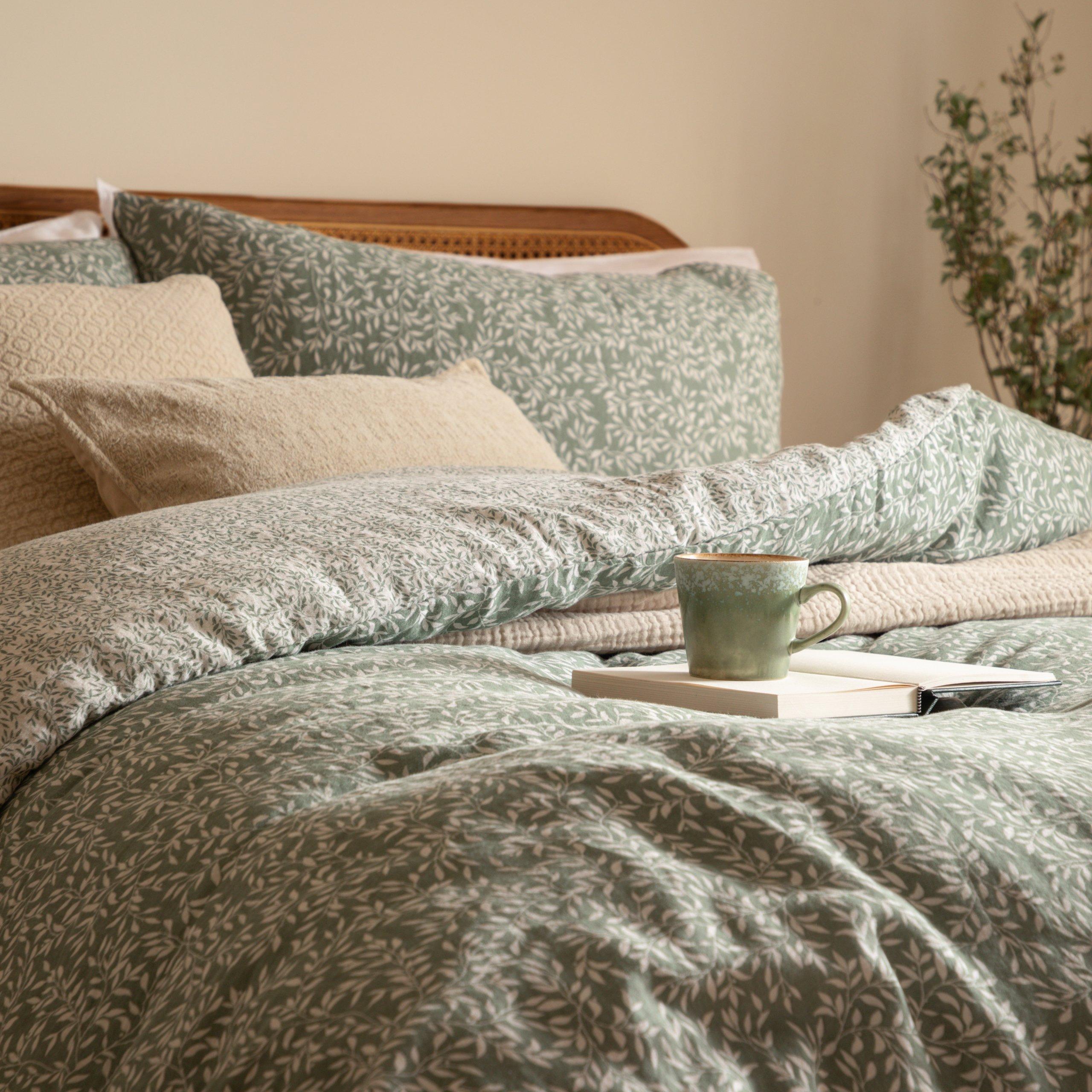 Forest - Yard - Perrie Leaf Muslin 100% Cotton Duvet Set - 8