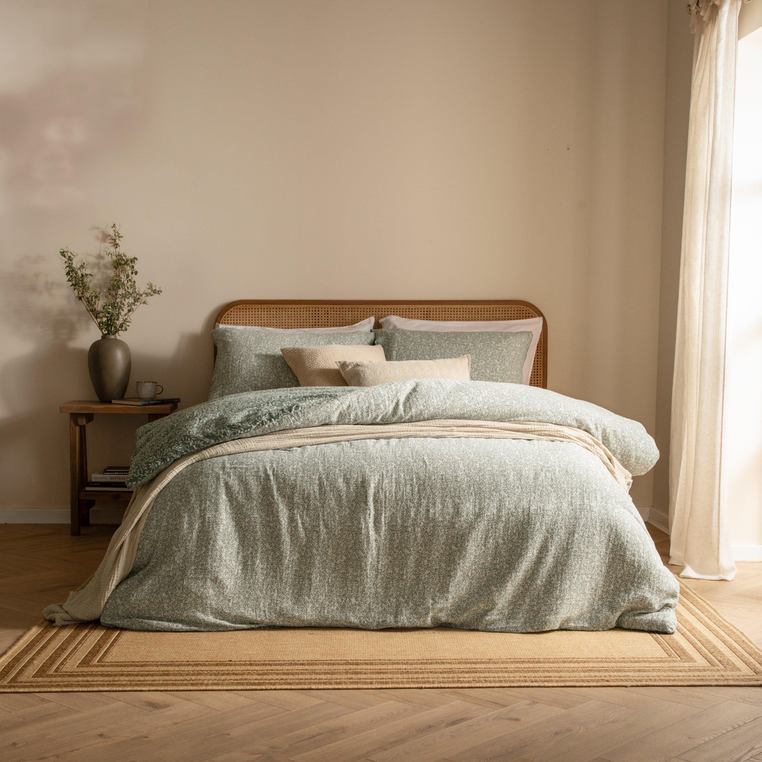 Forest - Yard - Perrie Leaf Muslin 100% Cotton Duvet Set - 9