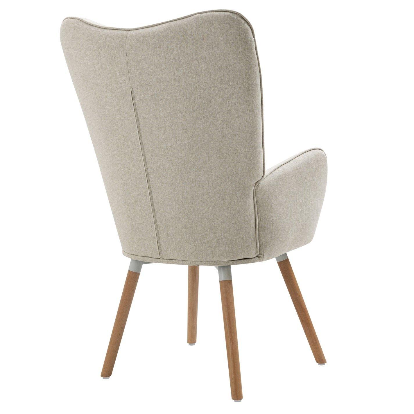 Beige - Urban Meuble - Modern Armchair Textured Fabric Home Decor - 5