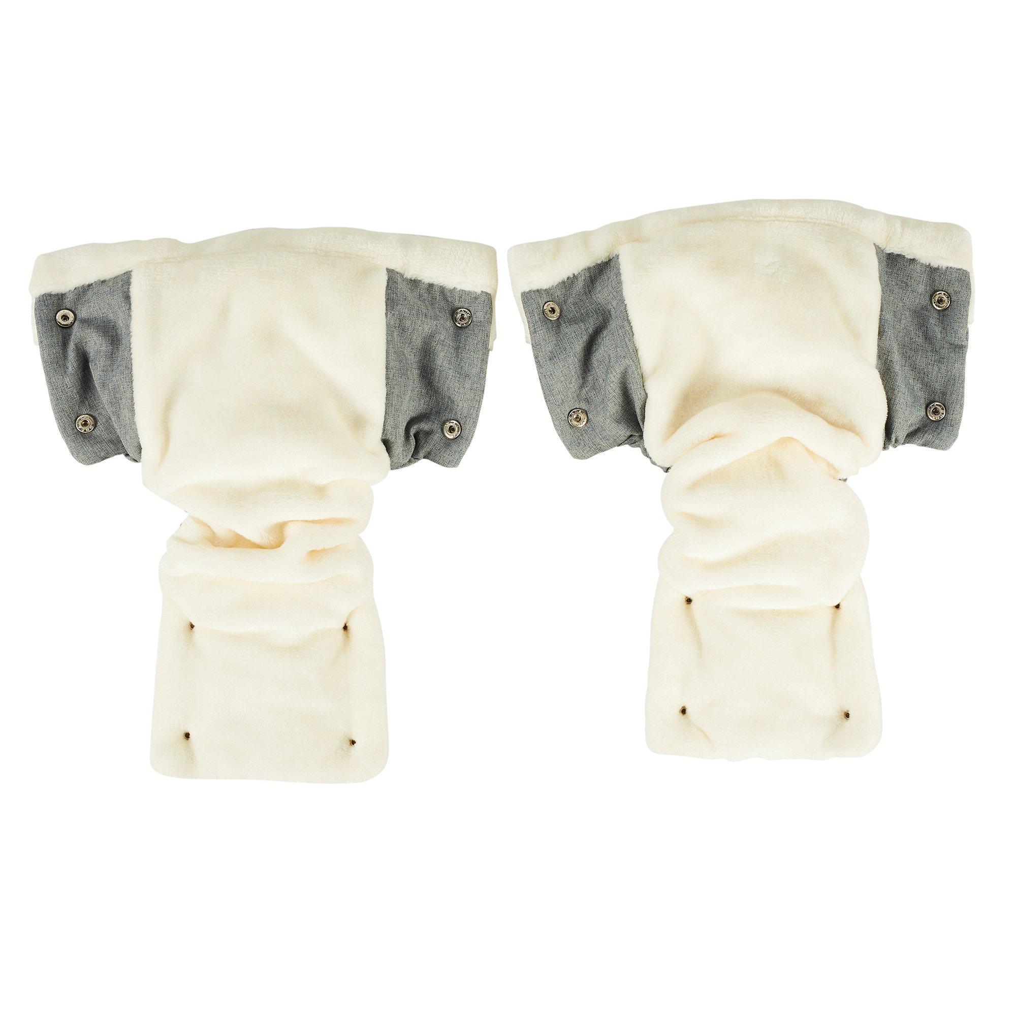 Grey - Ickle Bubba - PRAM MITTS - 2