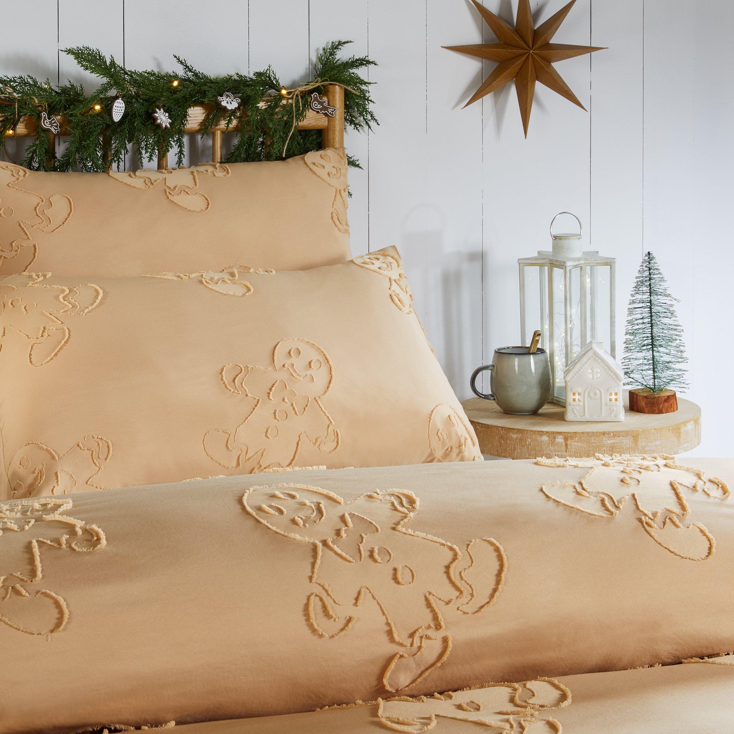 Ginger - Duvet Day - Gingerbread Tufted Soft Touch Duvet Set - 2