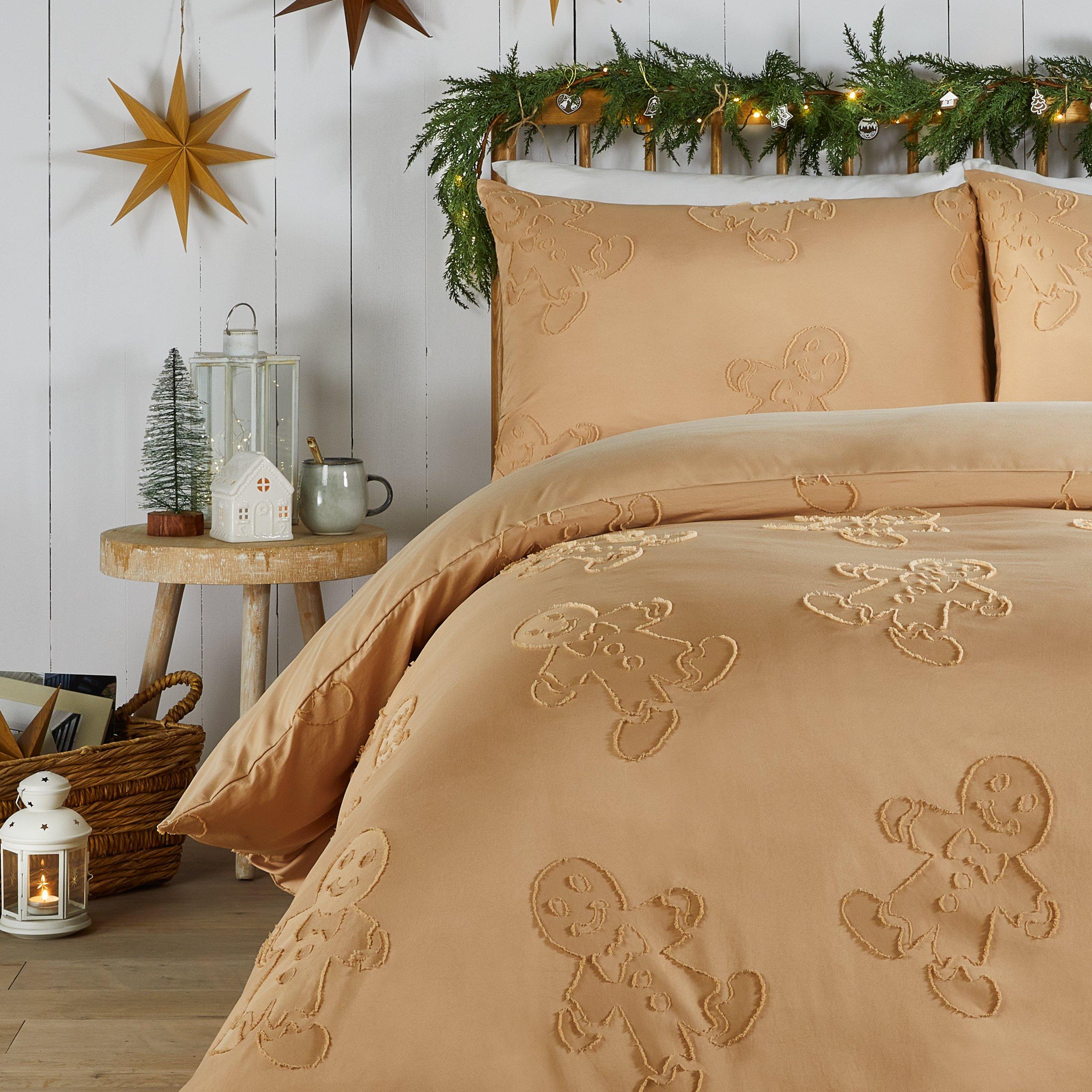 Ginger - Duvet Day - Gingerbread Tufted Soft Touch Duvet Set - 3