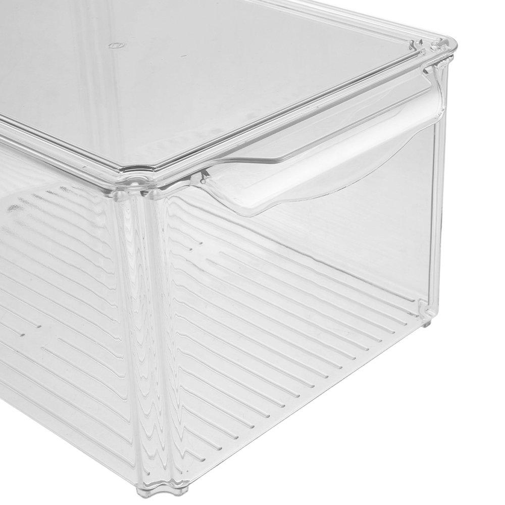 Clear - LIFE IDEAS - 7-Piece Tall Fridge Food Storage Container Set - 6