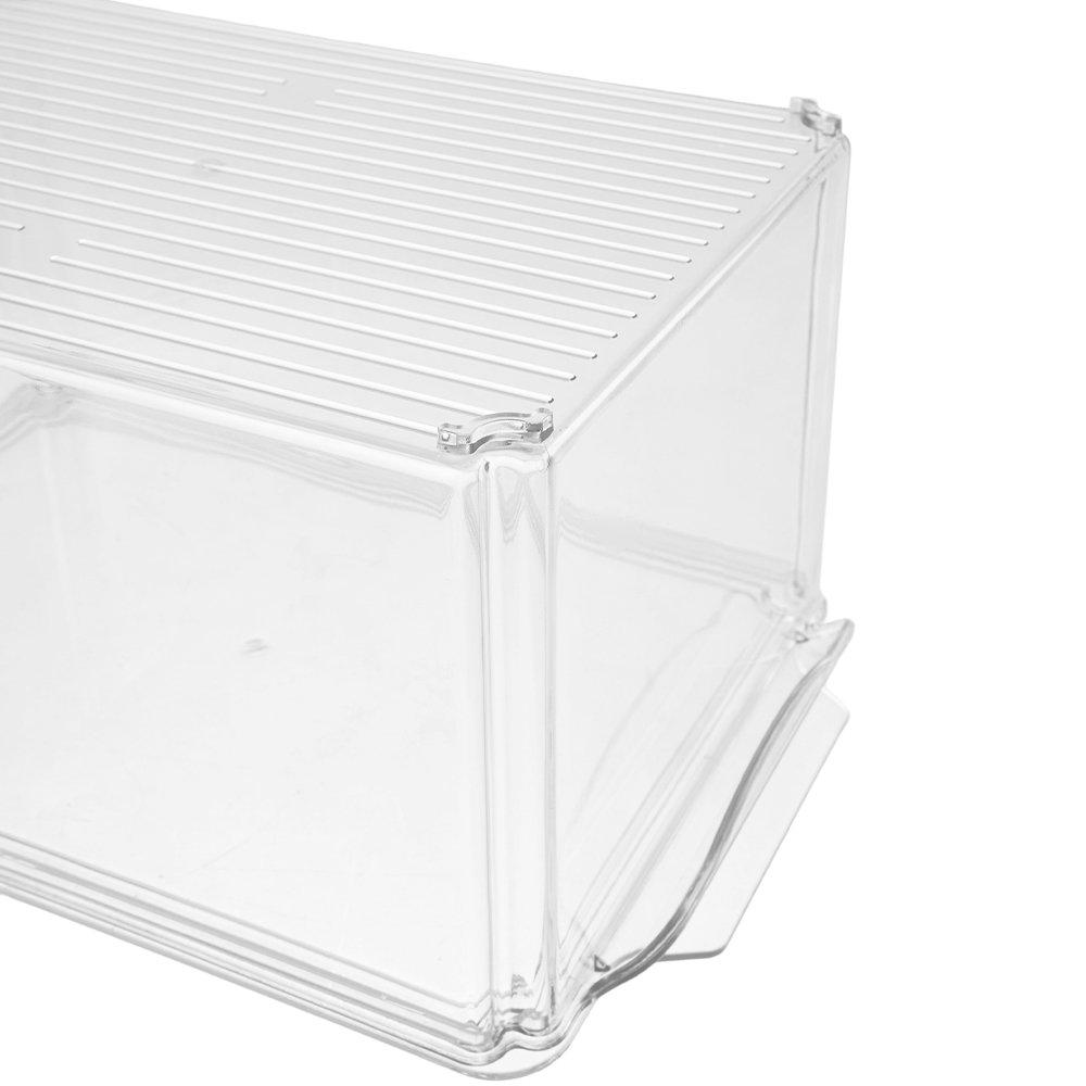 Clear - LIFE IDEAS - 7-Piece Tall Fridge Food Storage Container Set - 7