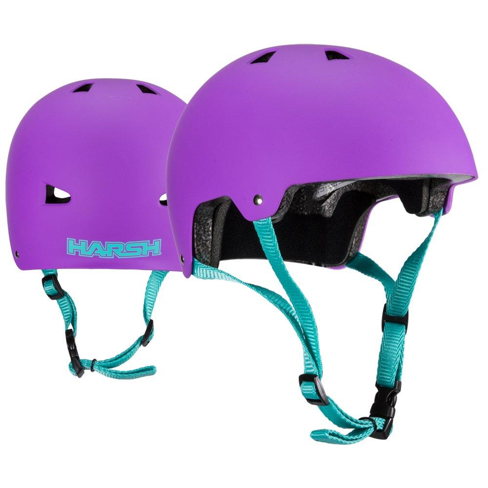 Purple - Harsh Protective - HARSH ABS ACTION SPORTS SKATE / SCOOTER HELMET - 2