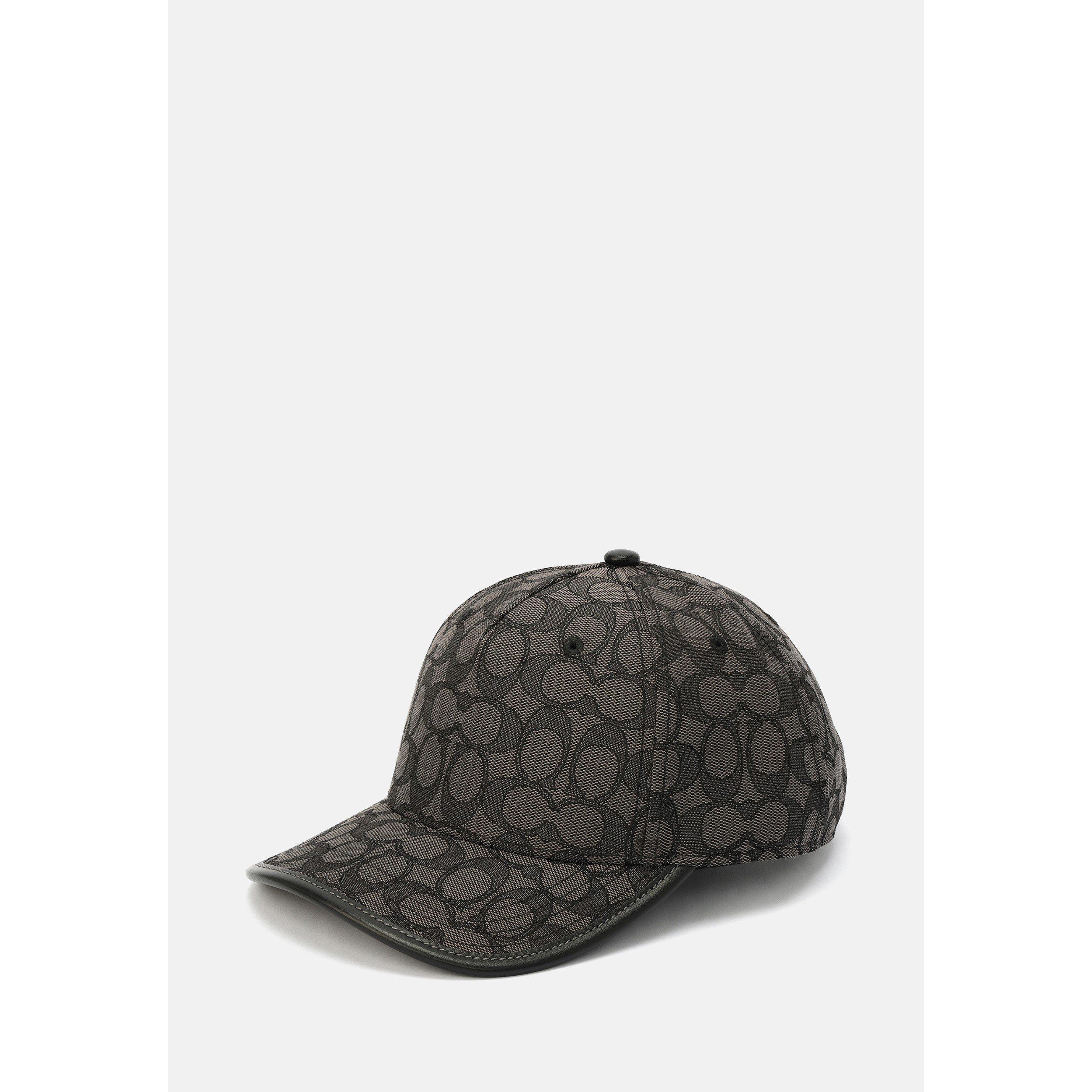 CHARCOAL - Coach - Women's Signature C Cotton Jacquard Baseball Cap - 1