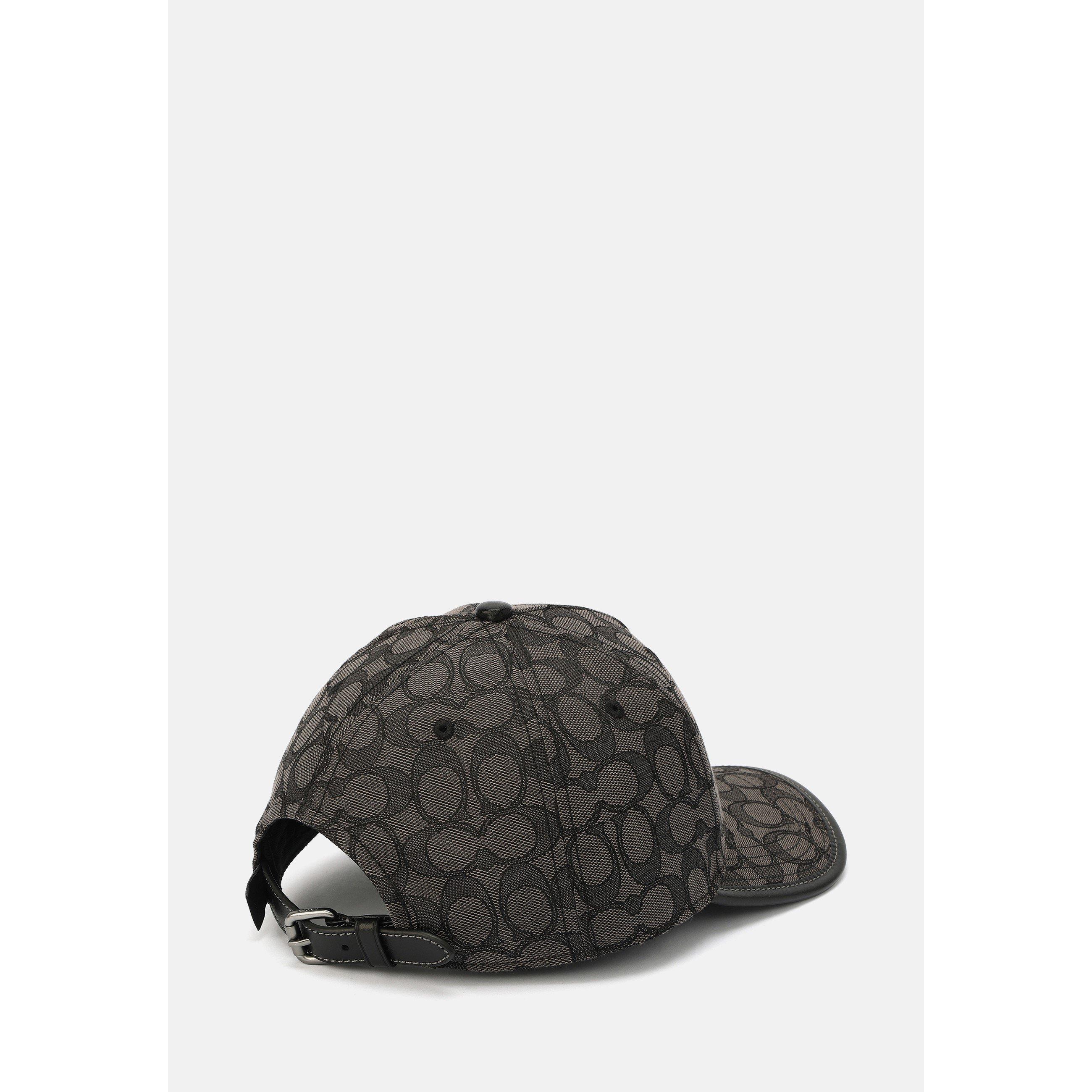 CHARCOAL - Coach - Women's Signature C Cotton Jacquard Baseball Cap - 2