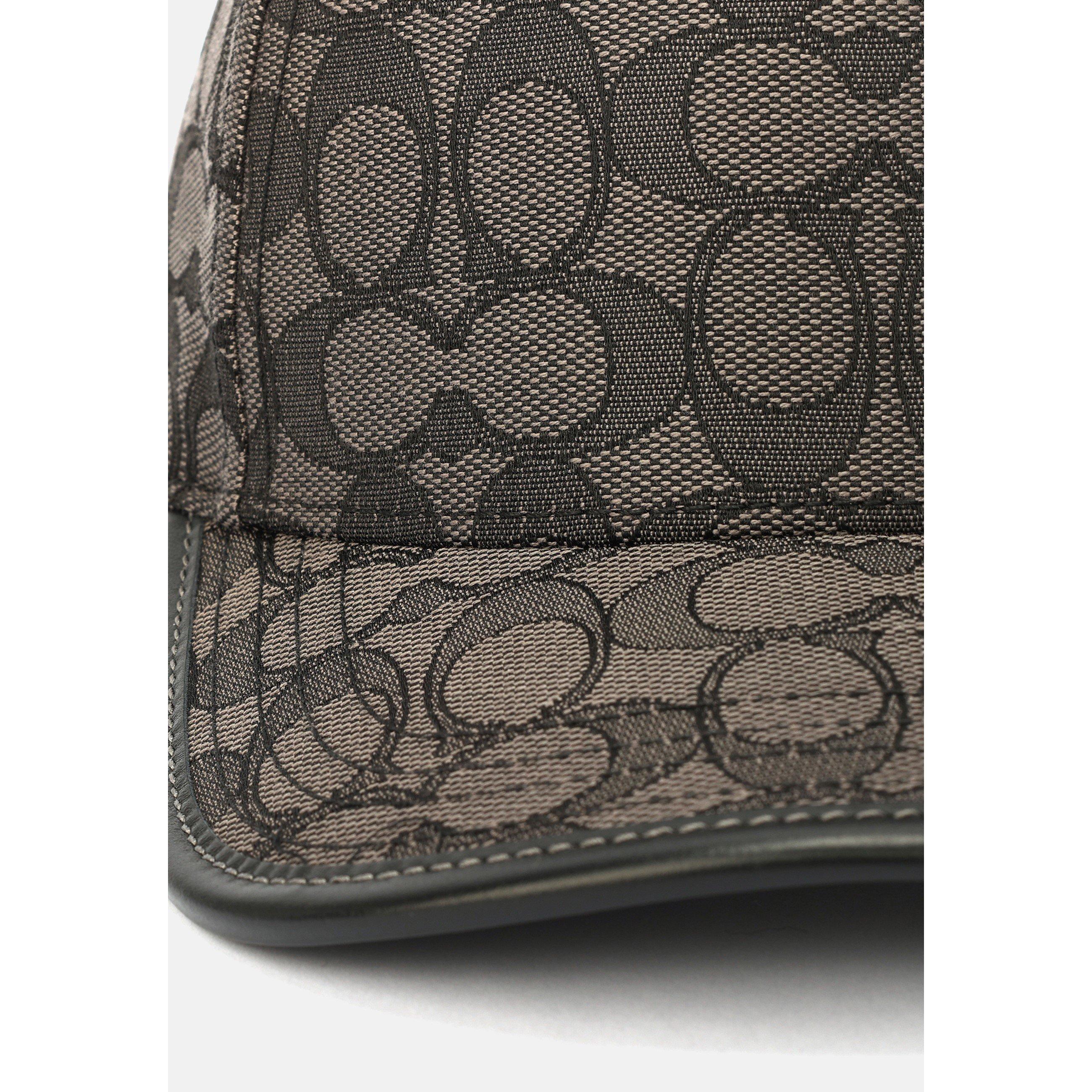 CHARCOAL - Coach - Women's Signature C Cotton Jacquard Baseball Cap - 4