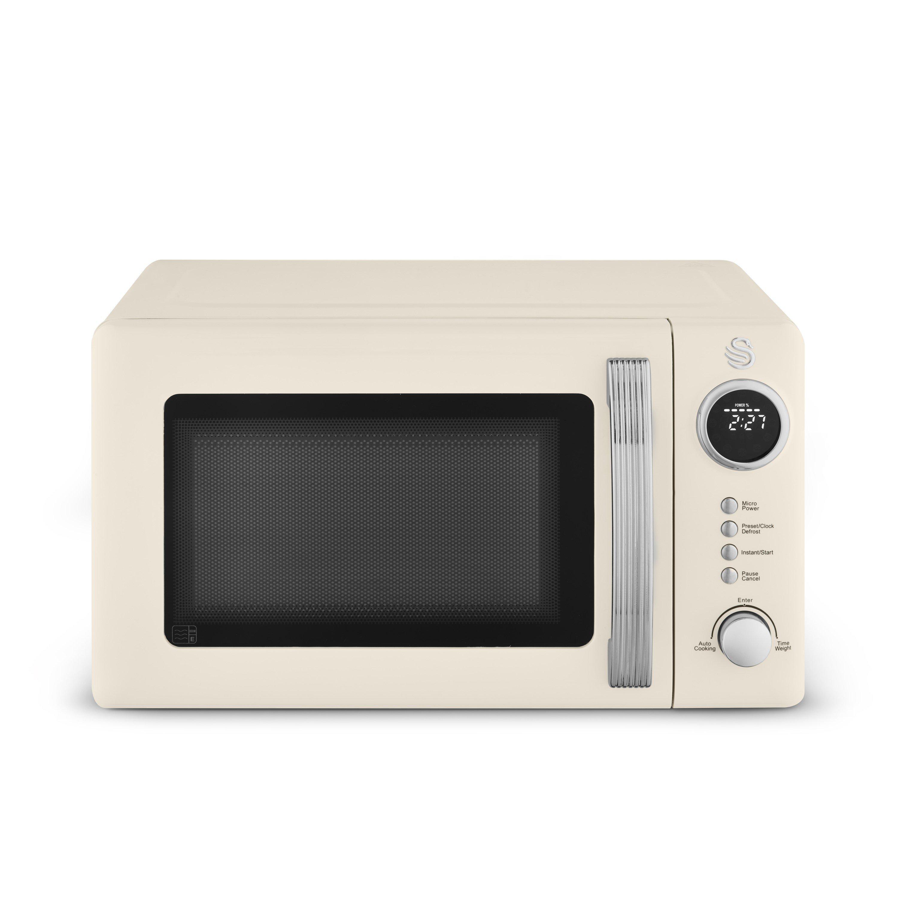 Cream - Swan - Retro 20L Digital Microwave - 1