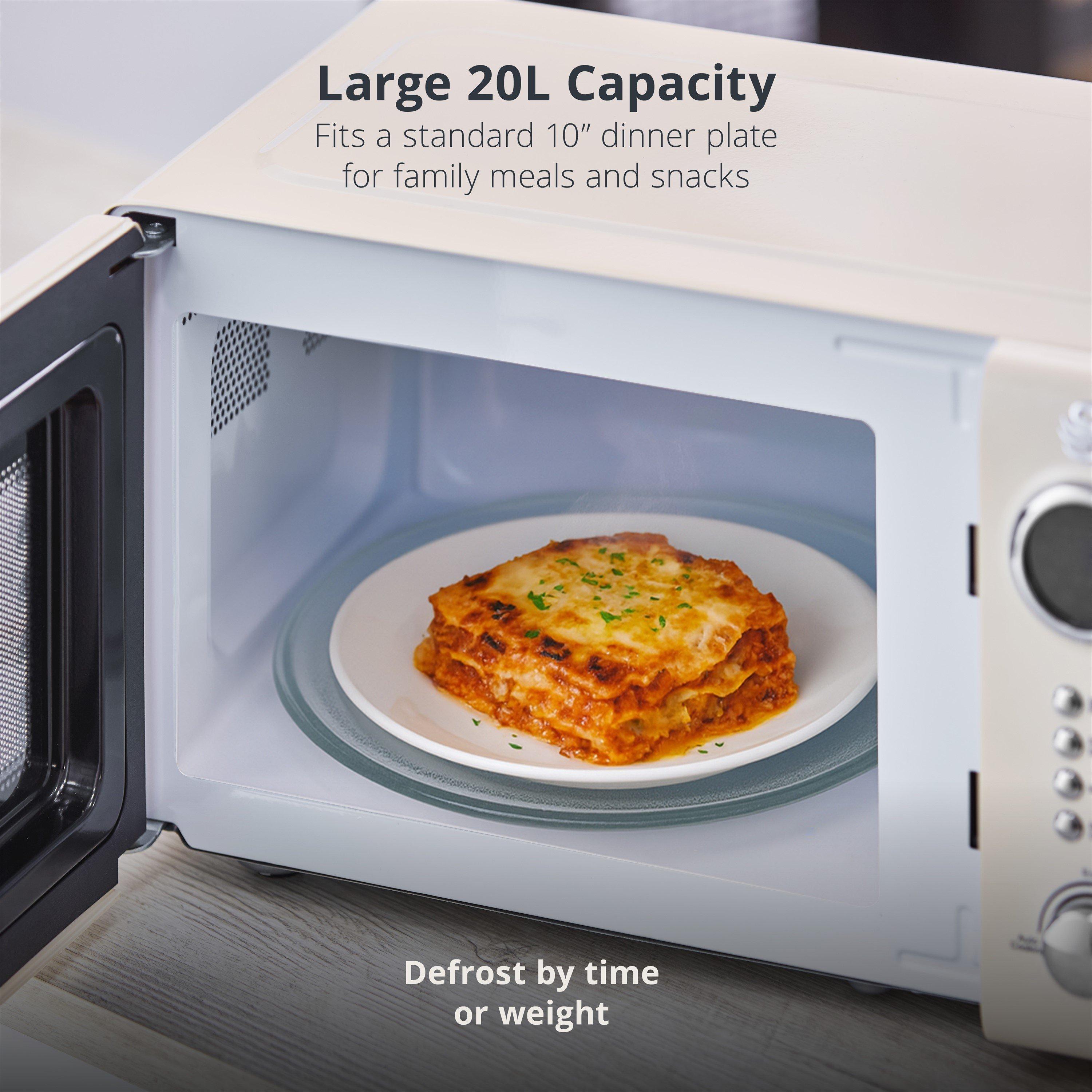 Cream - Swan - Retro 20L Digital Microwave - 3