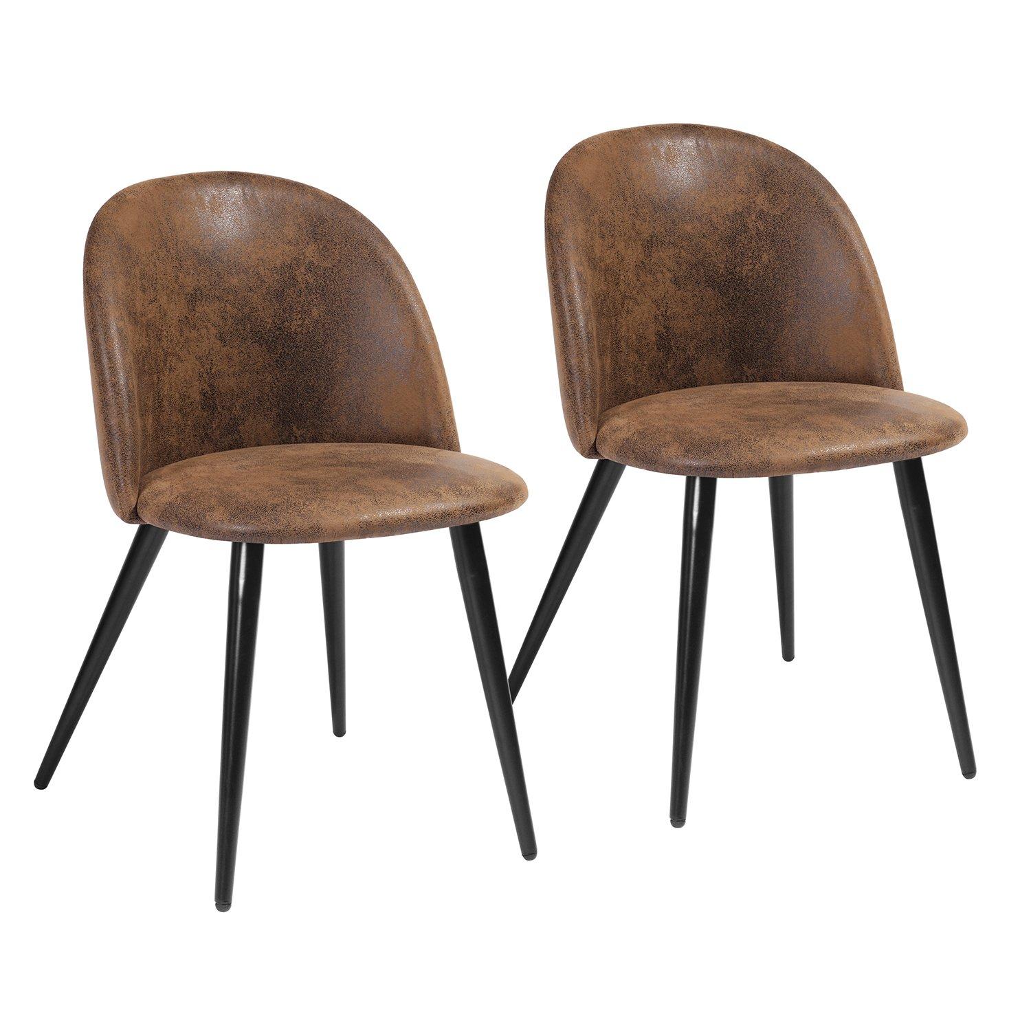 Brown - Urban Meuble - Brown Dining Chair Leather Modern Design - 2
