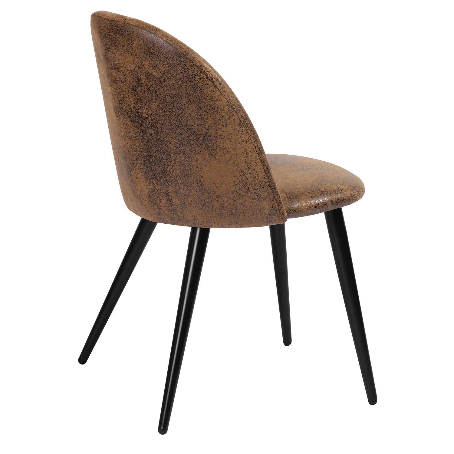 Brown - Urban Meuble - Brown Dining Chair Leather Modern Design - 6