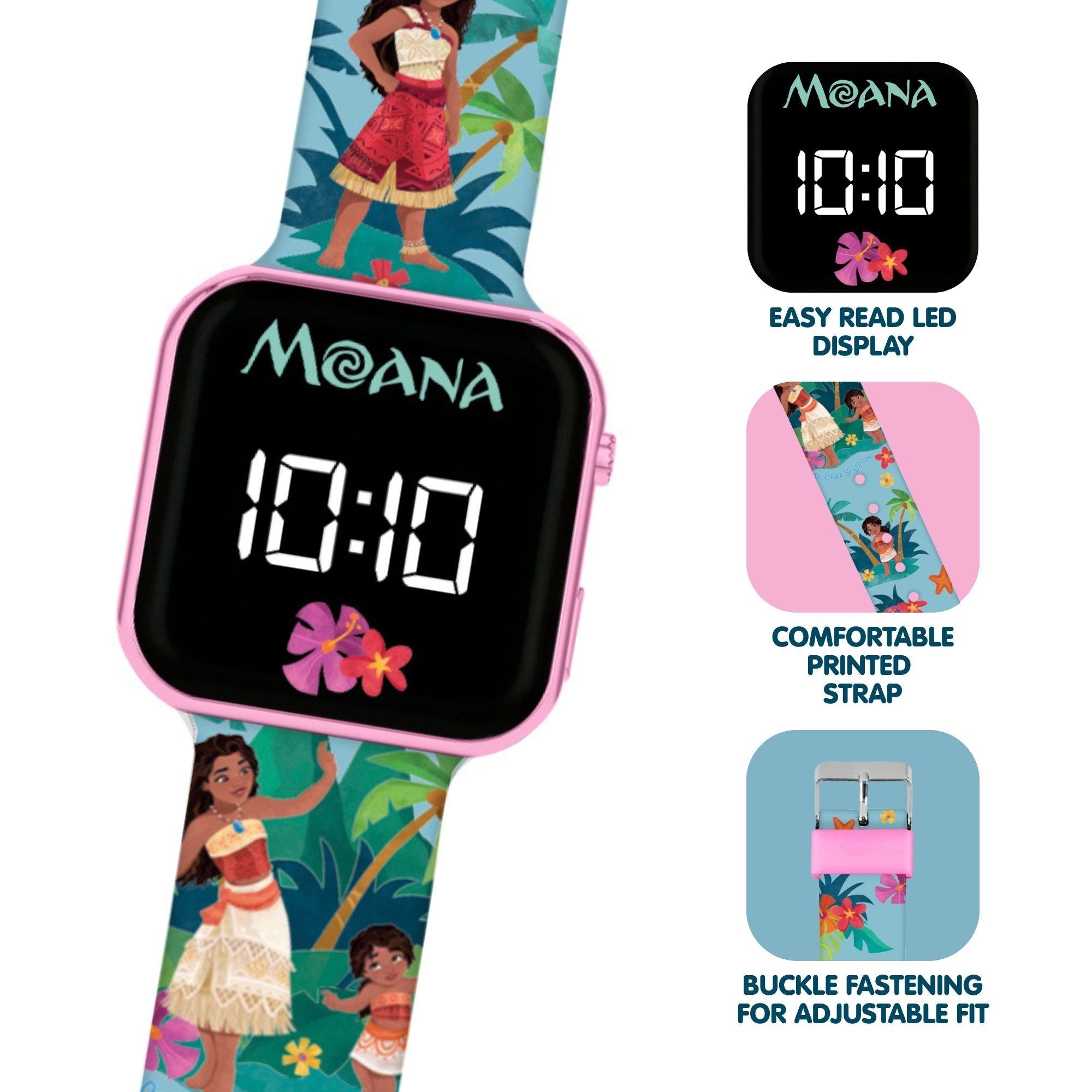 Blue - Moana - Moana LED Silicone Strap Watch - 2