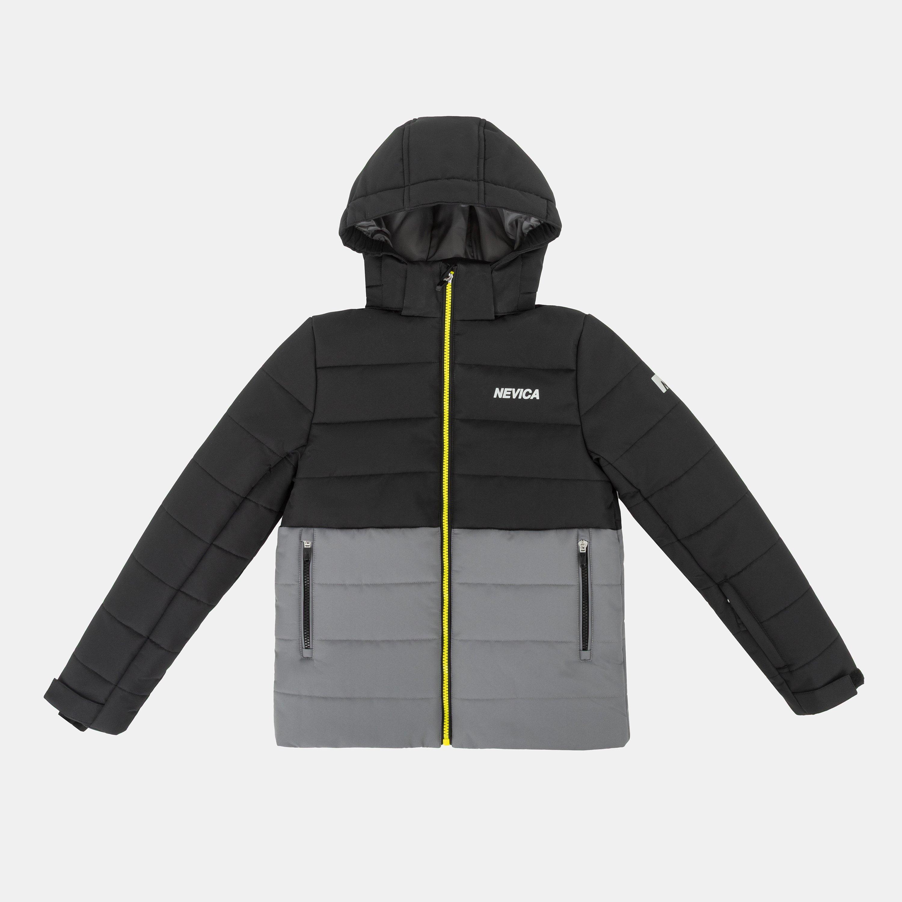 Nevica  Kids Juniors' Moritz Windproof Dwr Detachable Hood Ski Jacket - Black - 13 (XL)