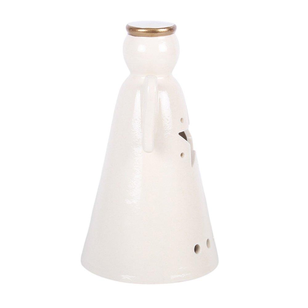 White - Something Different - Small LED Light Up Angel Decoration with Star - 3