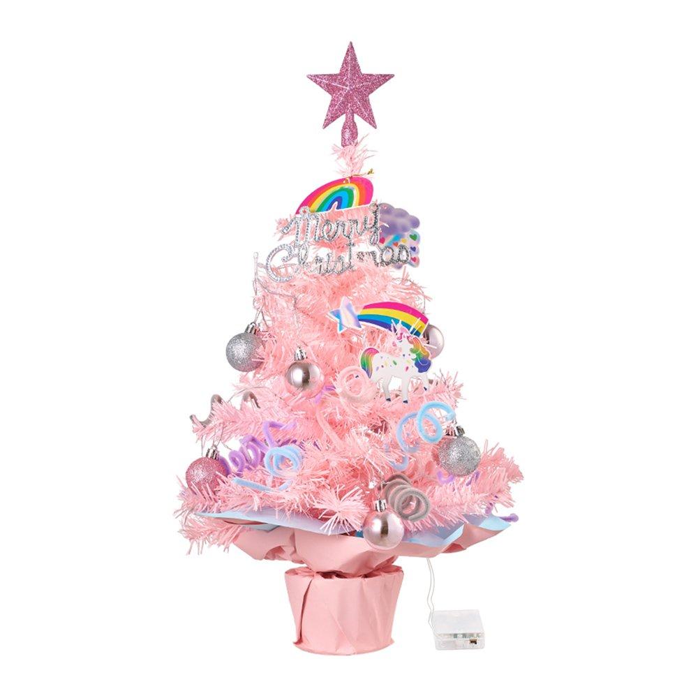 Pink - LIFE IDEAS - Mini Christmas Tree with Lights - 3