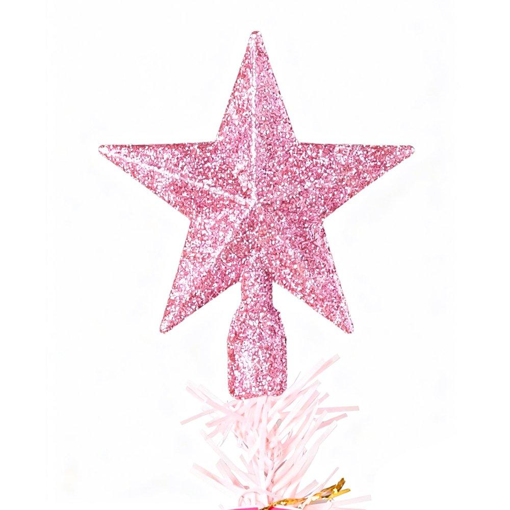Pink - LIFE IDEAS - Mini Christmas Tree with Lights - 4