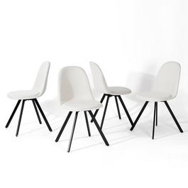 Urban Meuble Modern Dining Chair Light Beige Fabric Compact