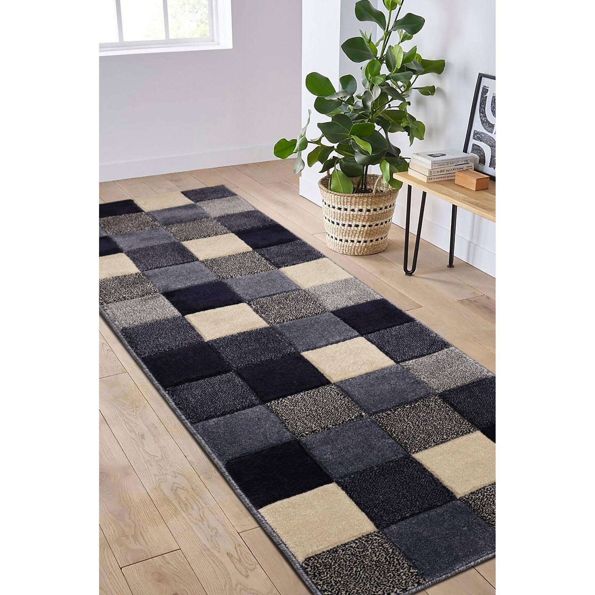 Blue - Homemaker - Newport Blocks Rug Blue - 2