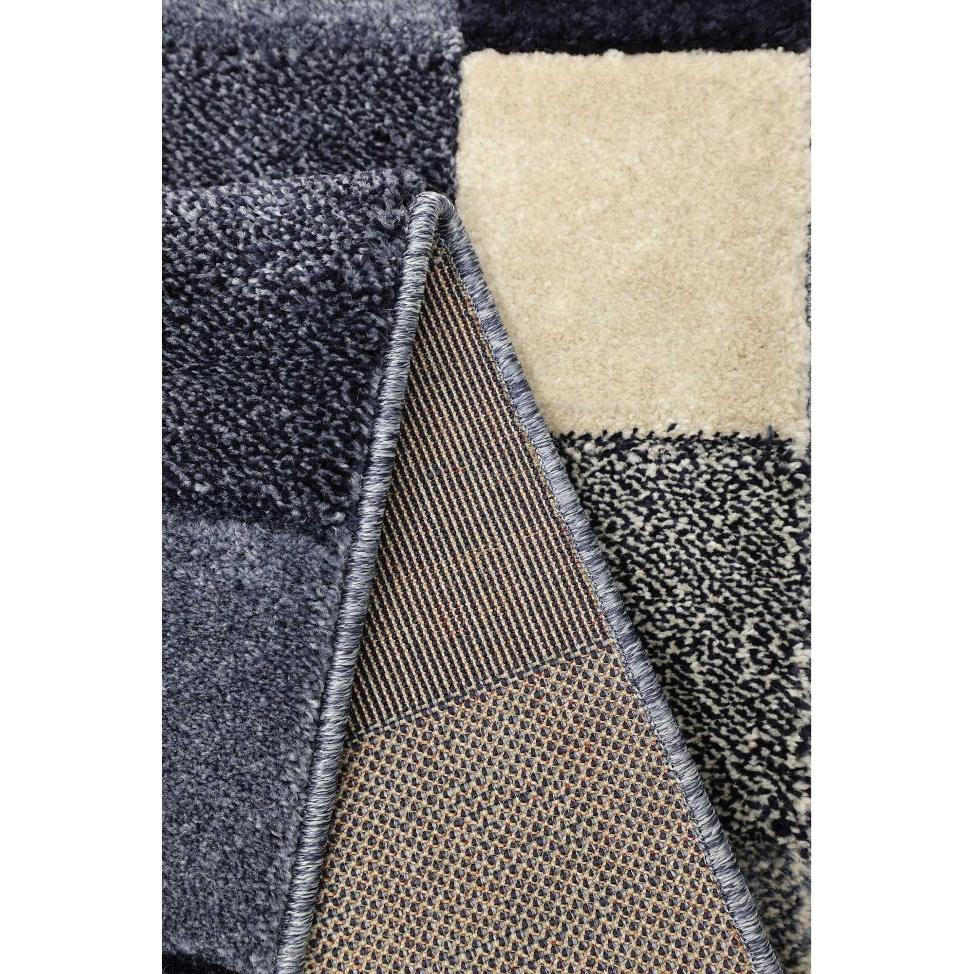 Blue - Homemaker - Newport Blocks Rug Blue - 6