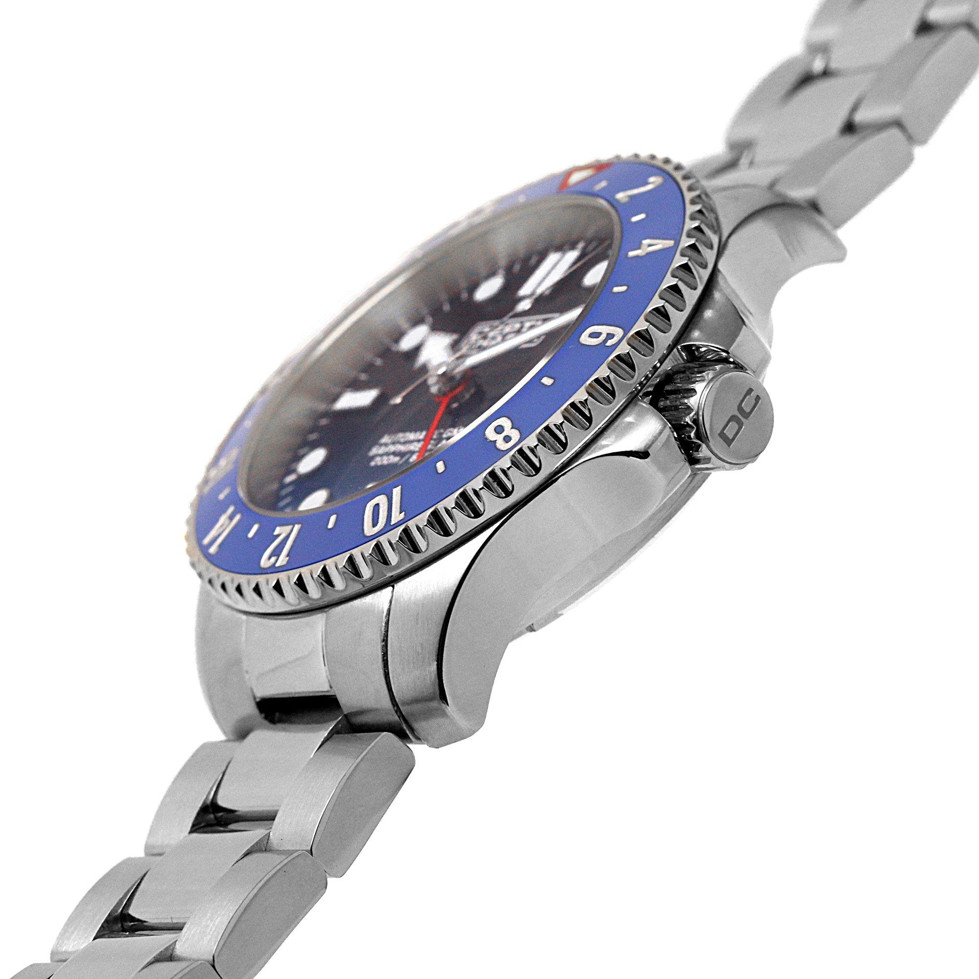 Silber und Blau - Depth Charge - Charge Stainless Steel Blue Dial Dive Watch - 8