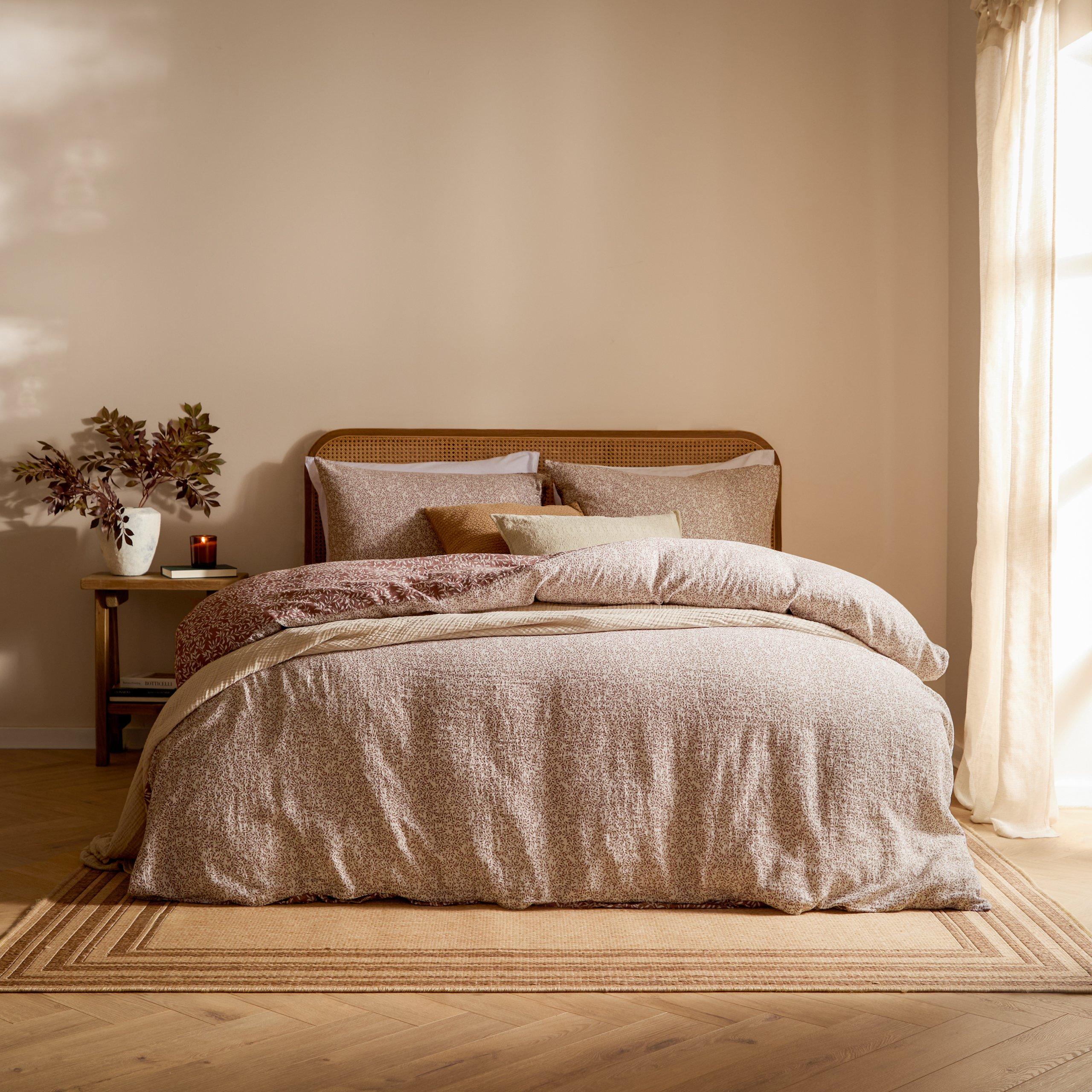 Cinnamon - Yard - Perrie Leaf Muslin 100% Cotton Duvet Set - 7