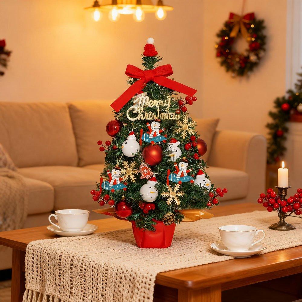 Green - LIFE IDEAS - Mini Christmas Tree with String Light - 1