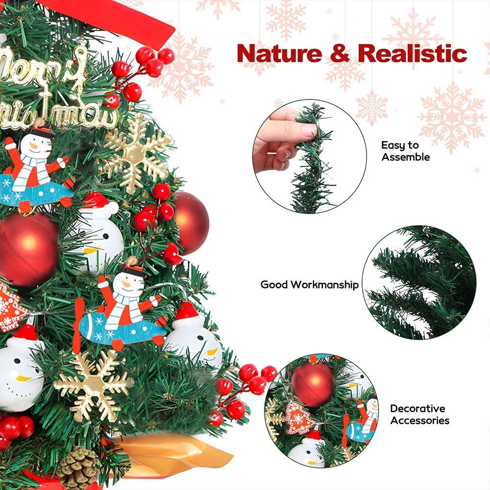 Green - LIFE IDEAS - Mini Christmas Tree with String Light - 4