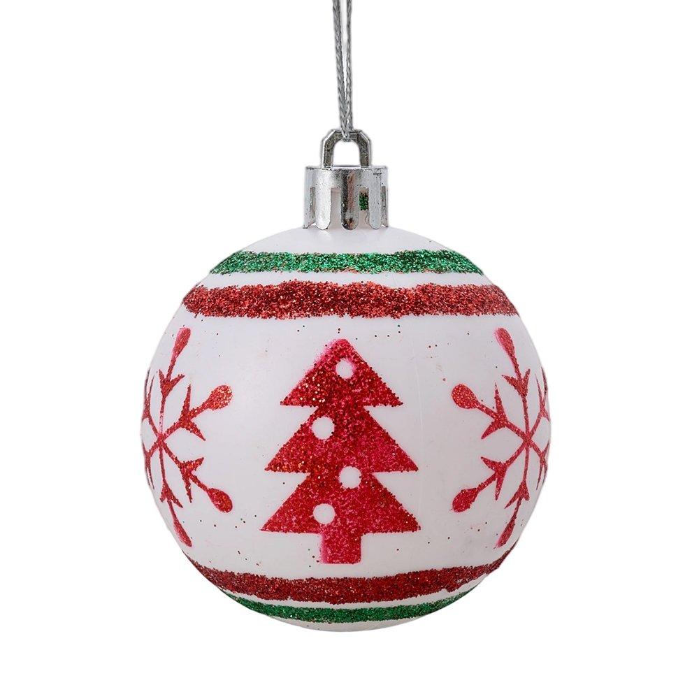 Red/Green - LIFE IDEAS - 30pcs Christmas Ornaments for Christmas Tree - 6
