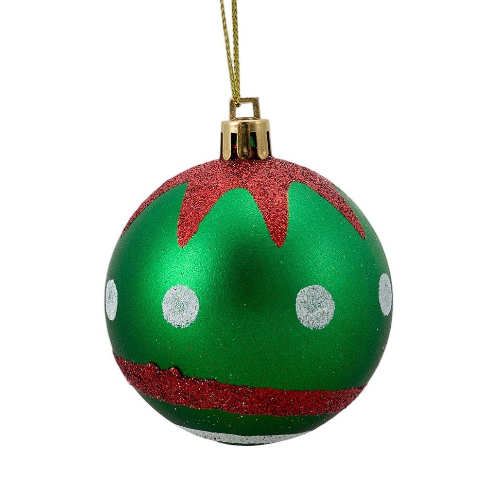 Red/Green - LIFE IDEAS - 30pcs Christmas Ornaments for Christmas Tree - 8