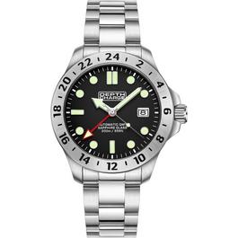 Depth Charge Stainless Steel Silvr Dial Dive Watch